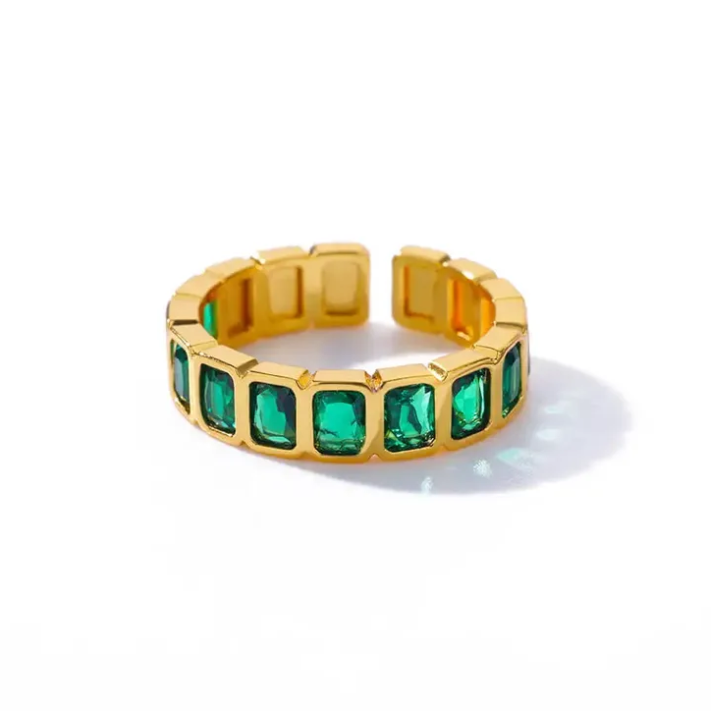 Émeraude Open Cuff Ring