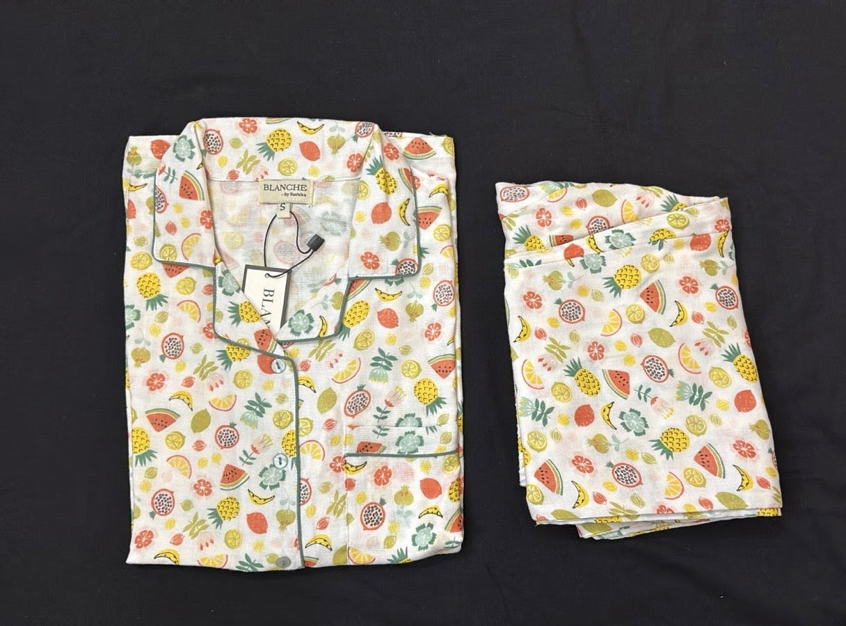 Tropical Fruit Fiesta Notched Collar Set