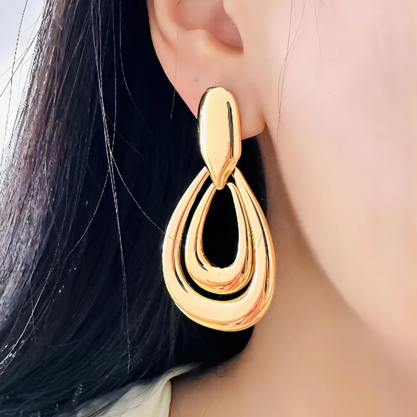 Auro Loop Statement Earrings