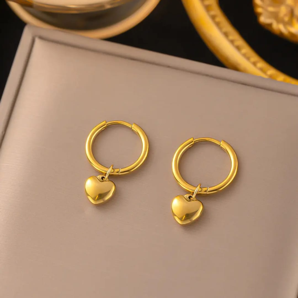 Amor Puff Hoop Earrings