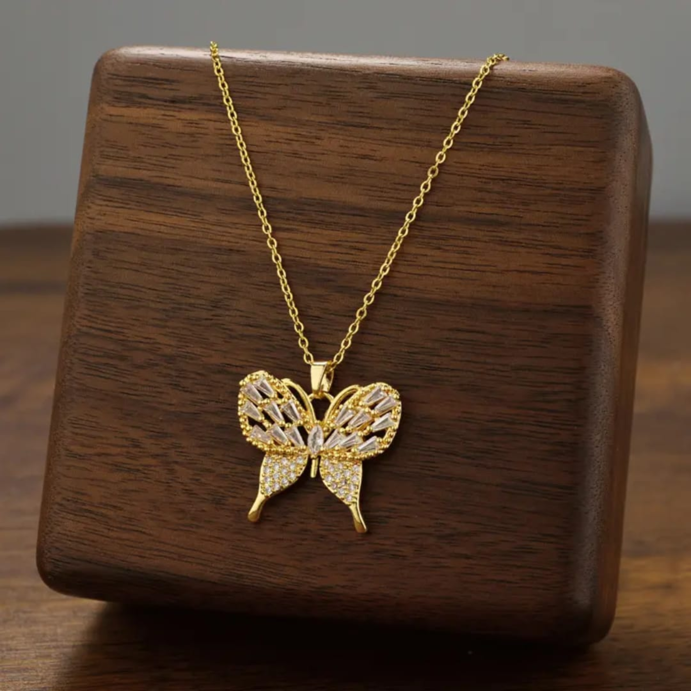 Papillon Crystal Butterfly Necklace