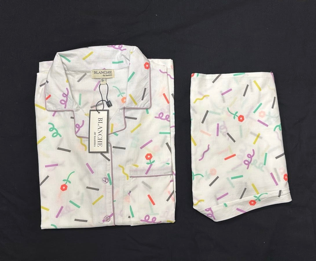 Sprinkle Pop Notched Collar Set