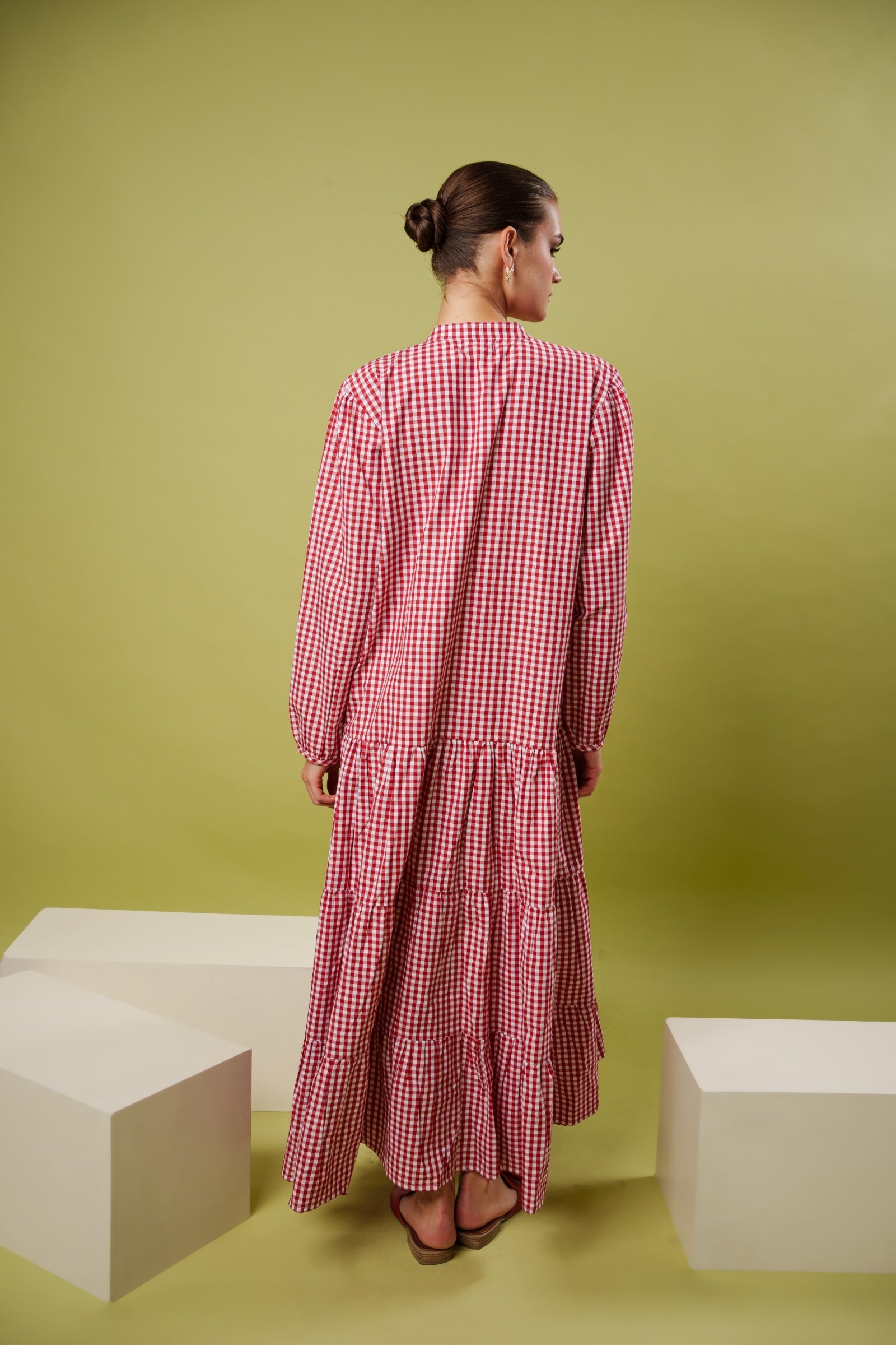 Casual crimson dress