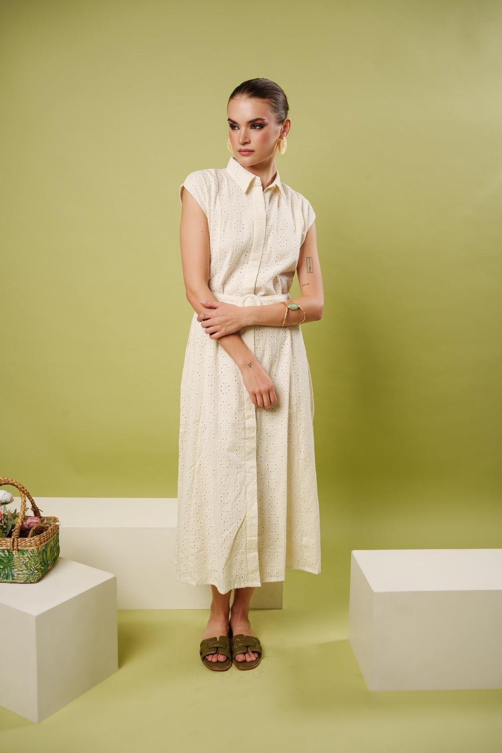 Daylight grace belted dress