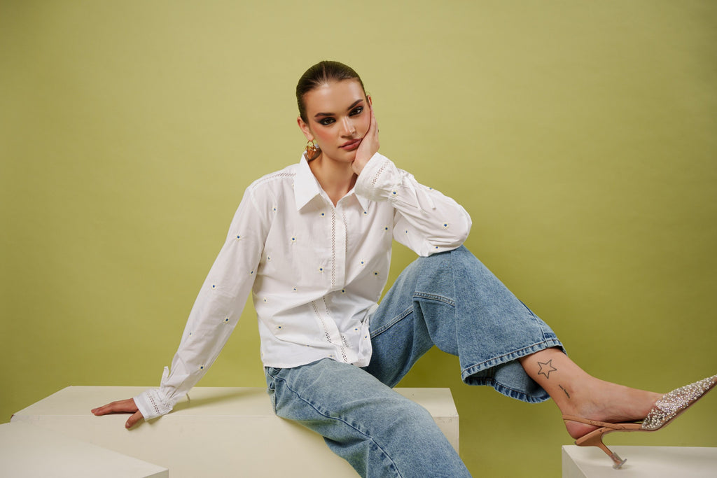 Whispering bloom shirt