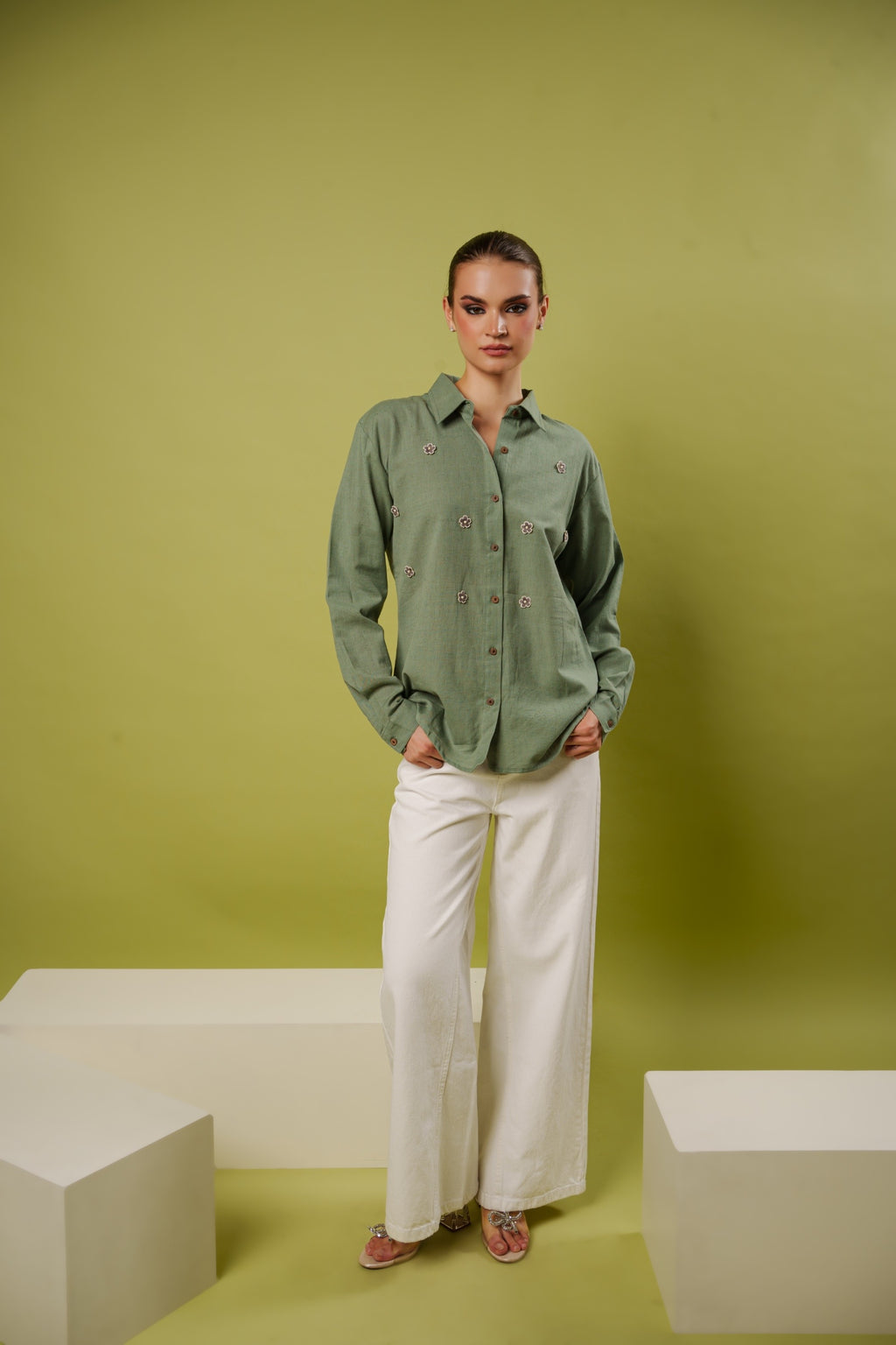 flower child shirt (grey)