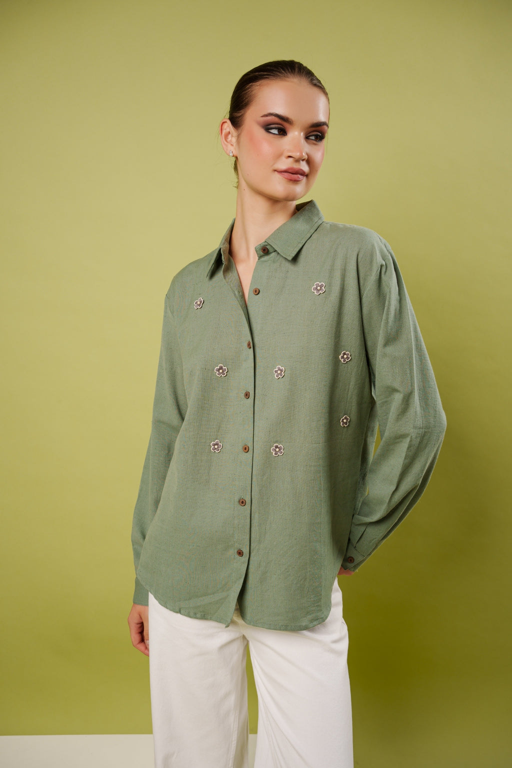 flower child shirt (grey)