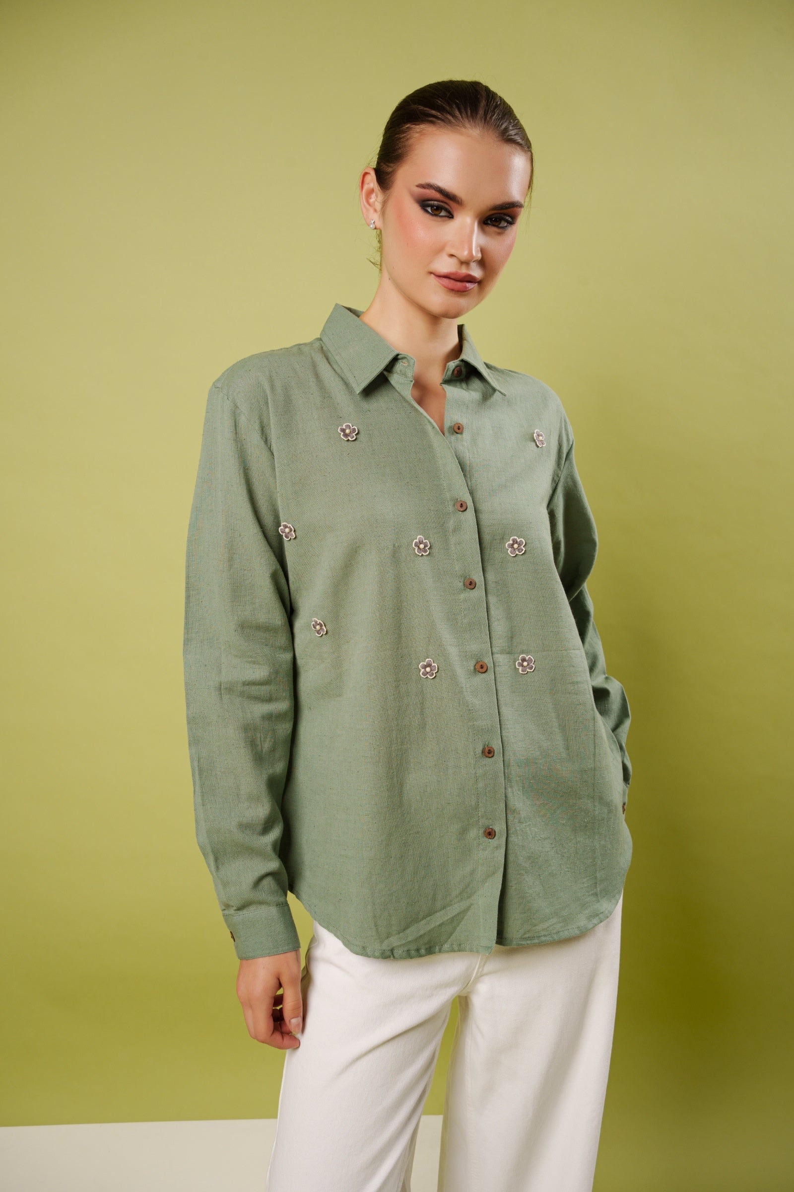 flower child shirt (grey)