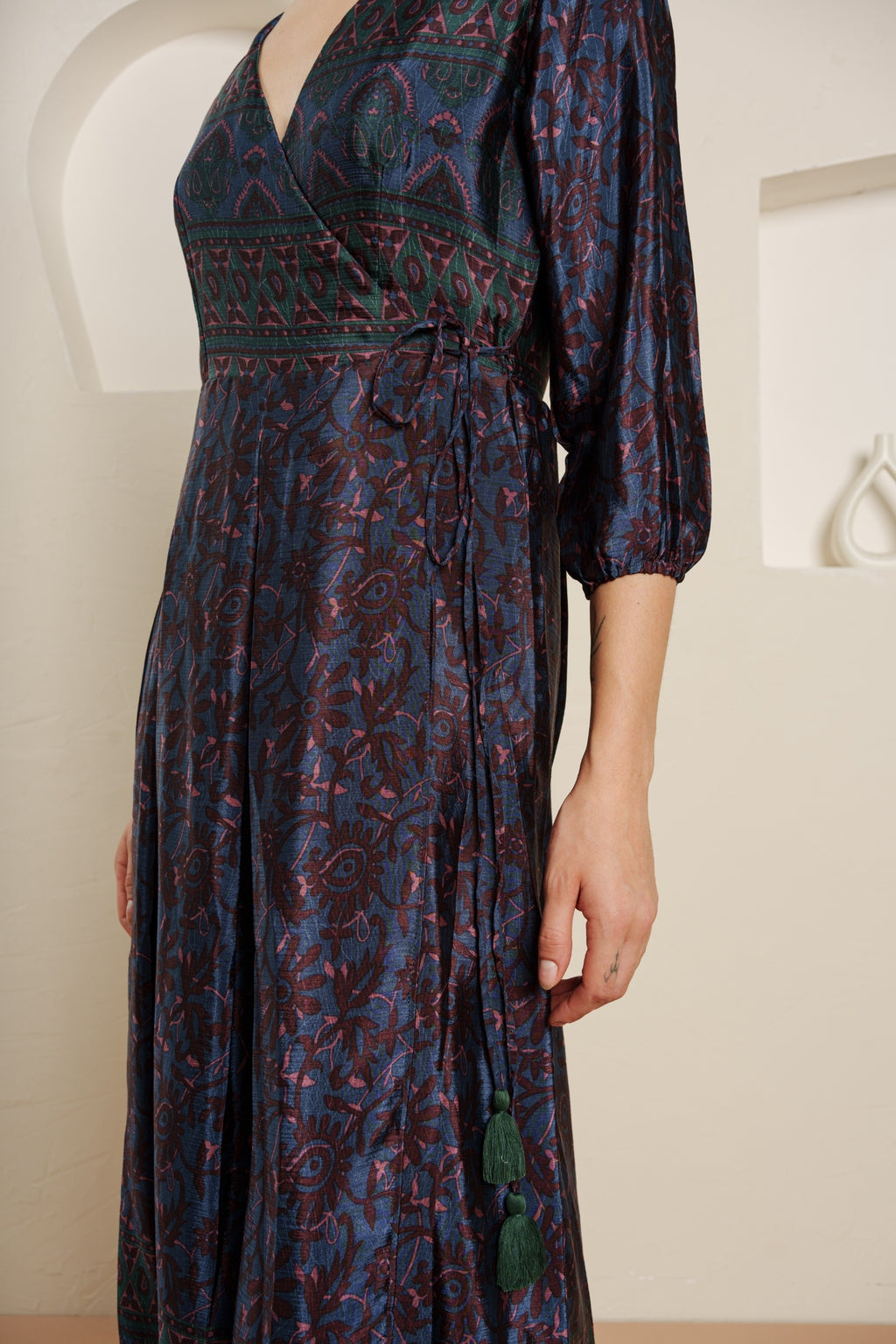 Bohemian Noir midi dress