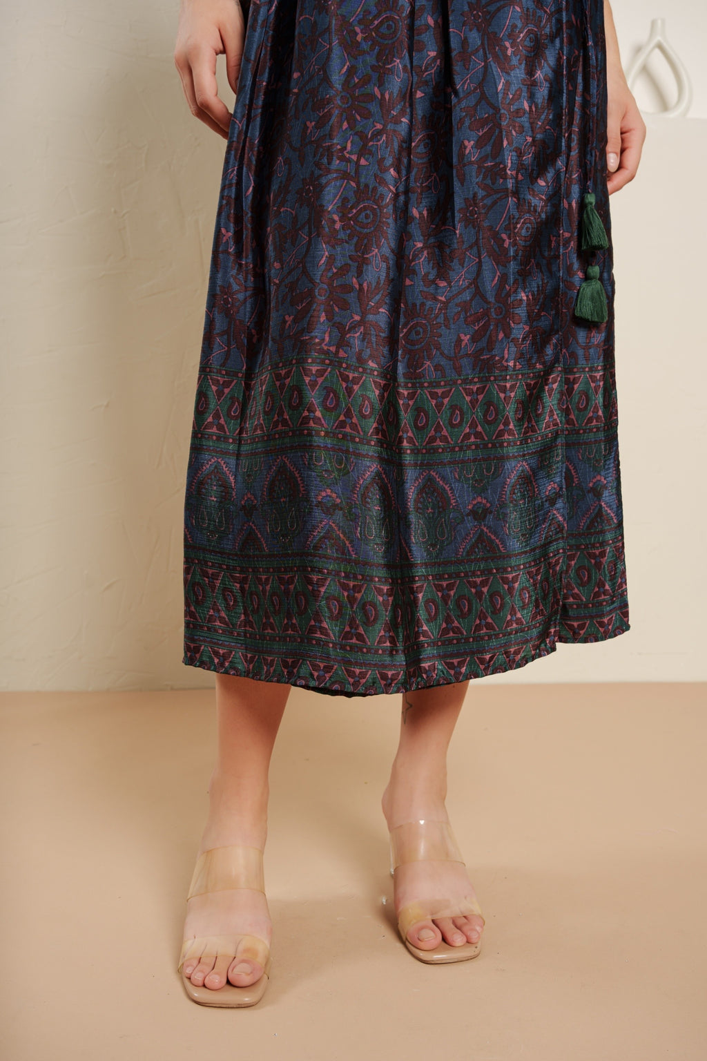 Bohemian Noir midi dress