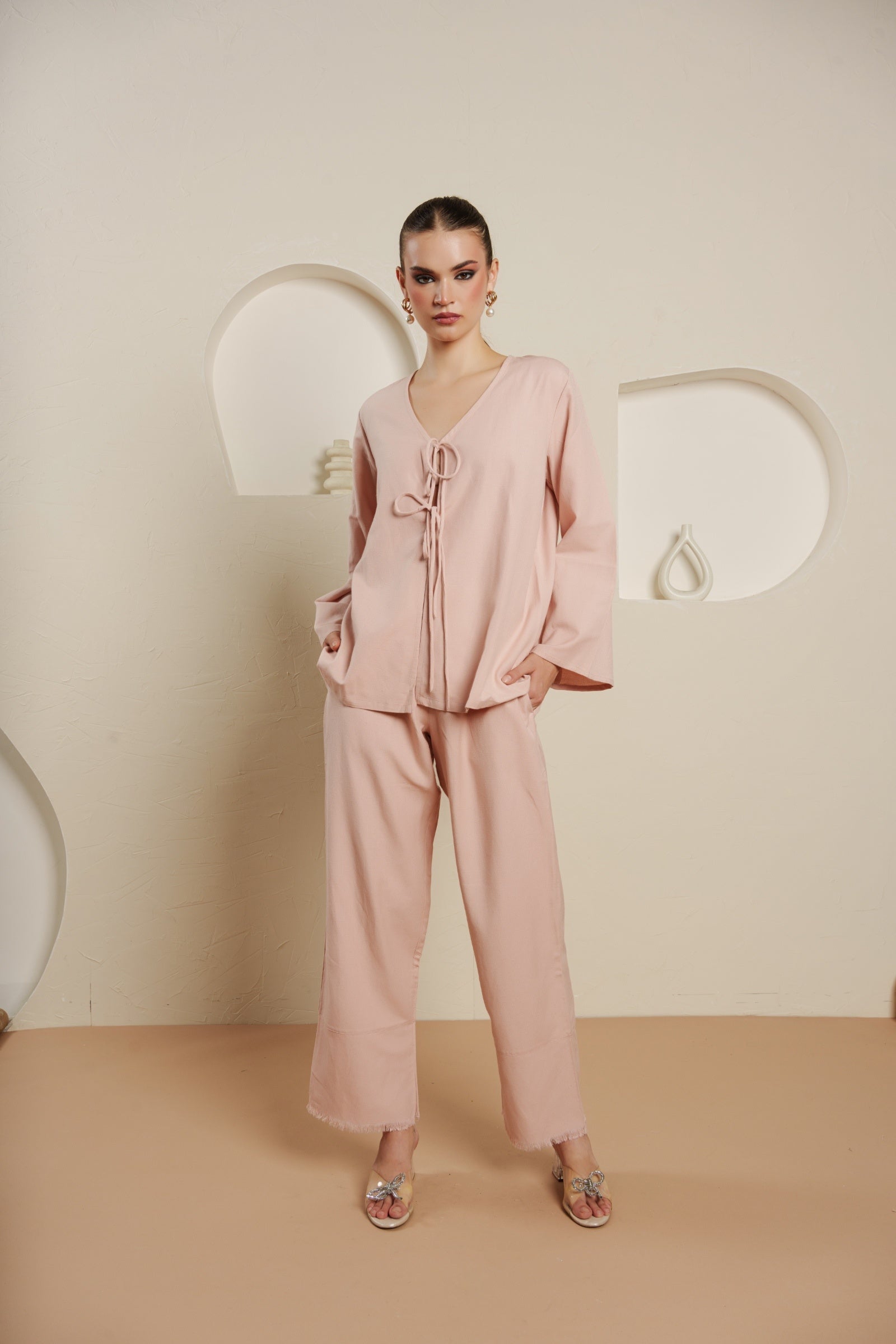 Blush fringe symphony set