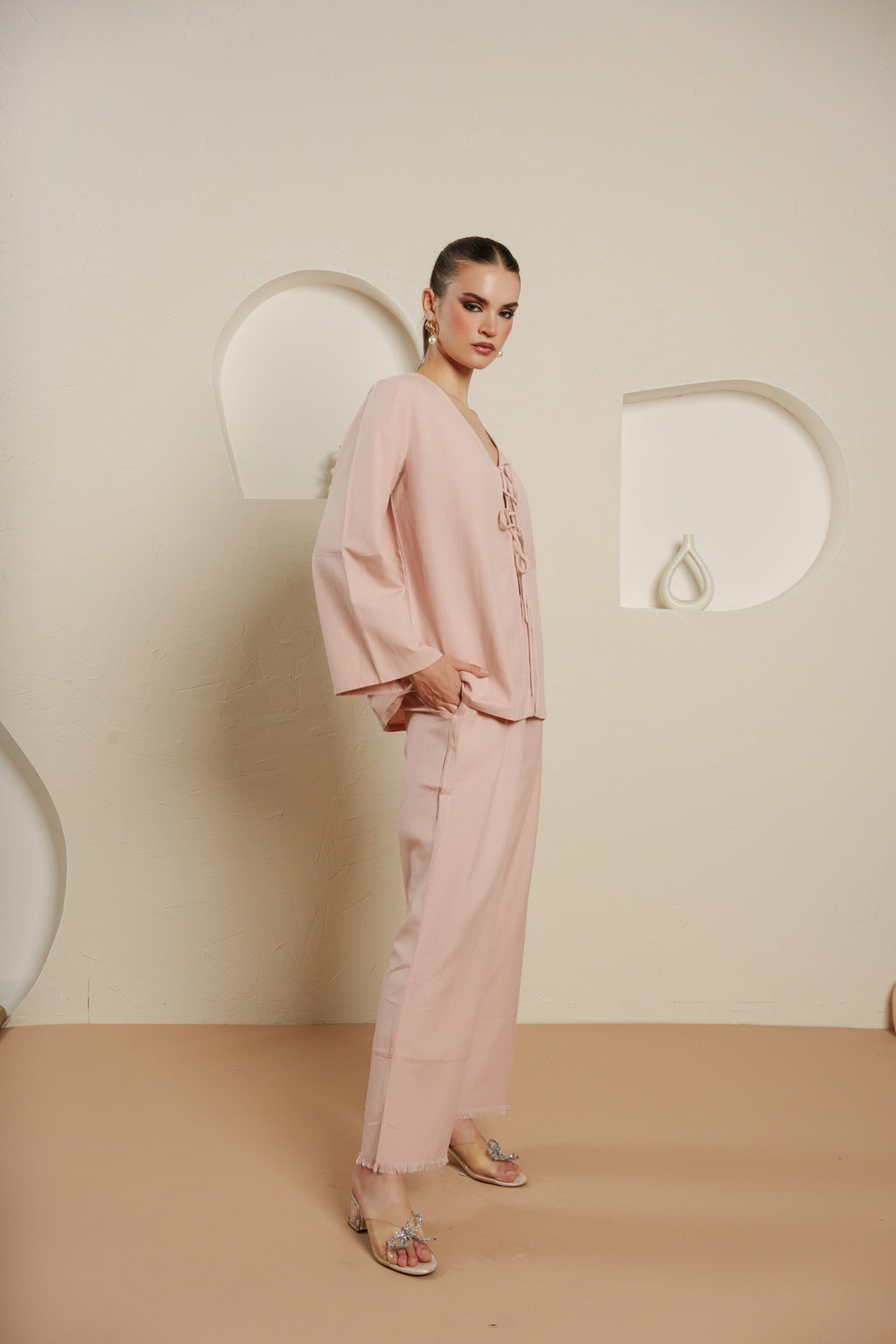 Blush fringe symphony set