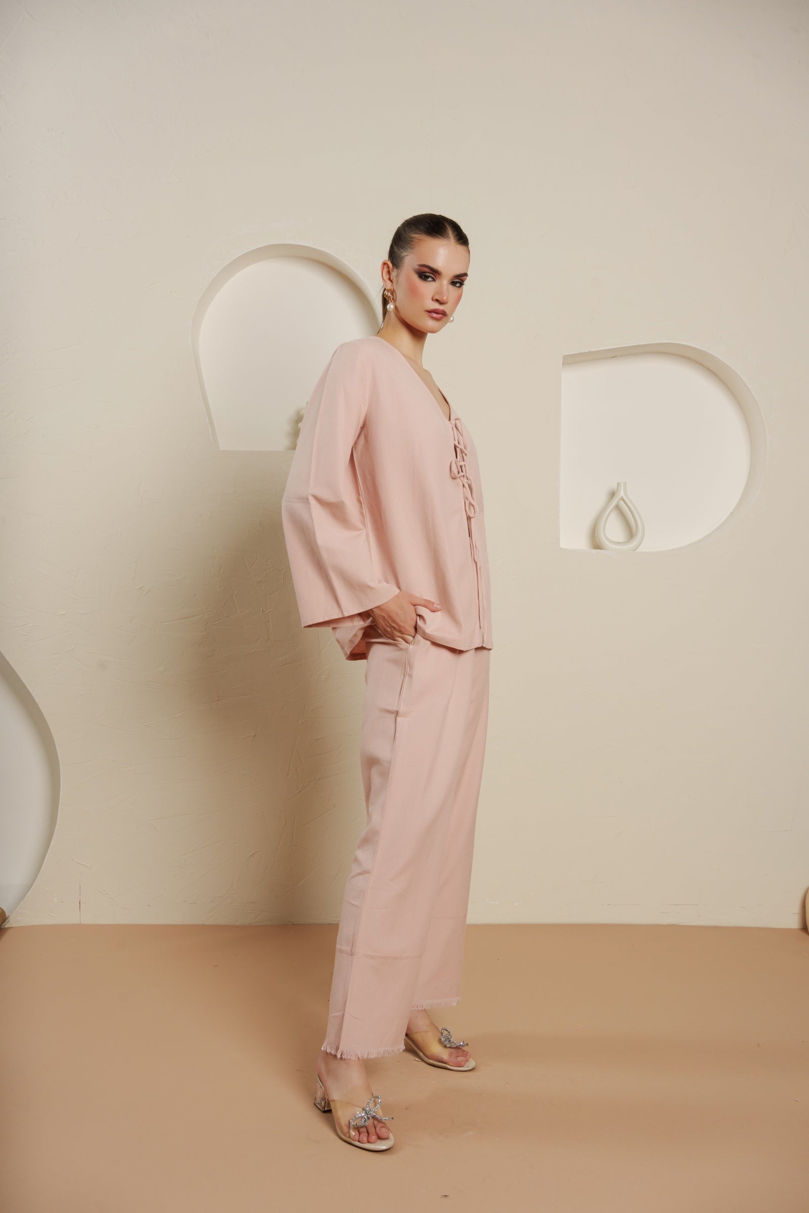 Blush fringe symphony set