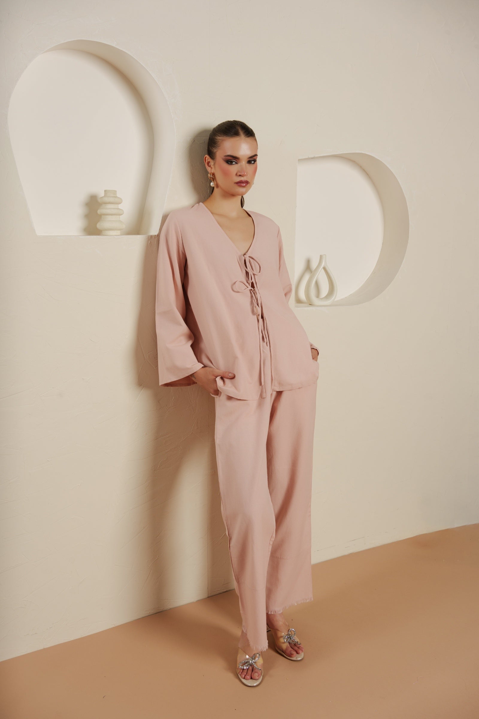 Blush fringe symphony set