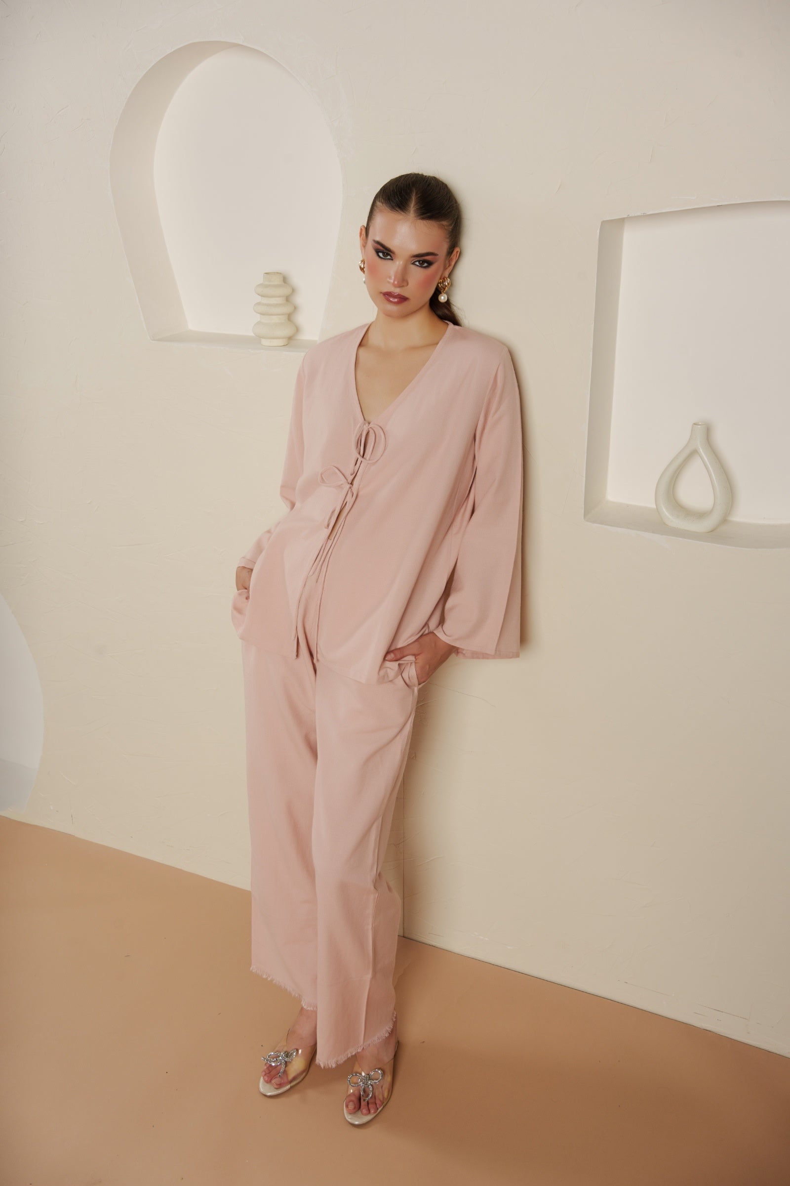 Blush fringe symphony set