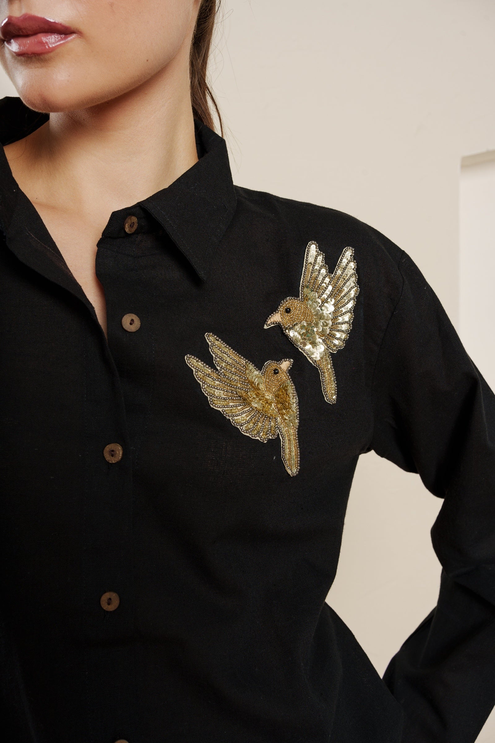 Twin bird shirt