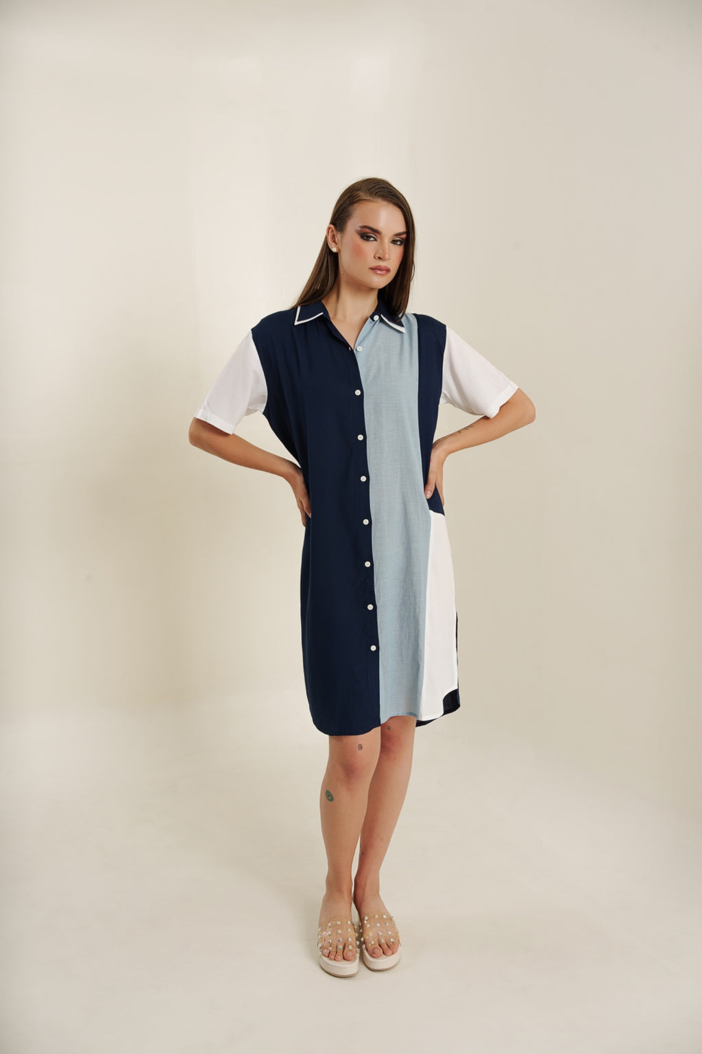 Split Hue tunic dress