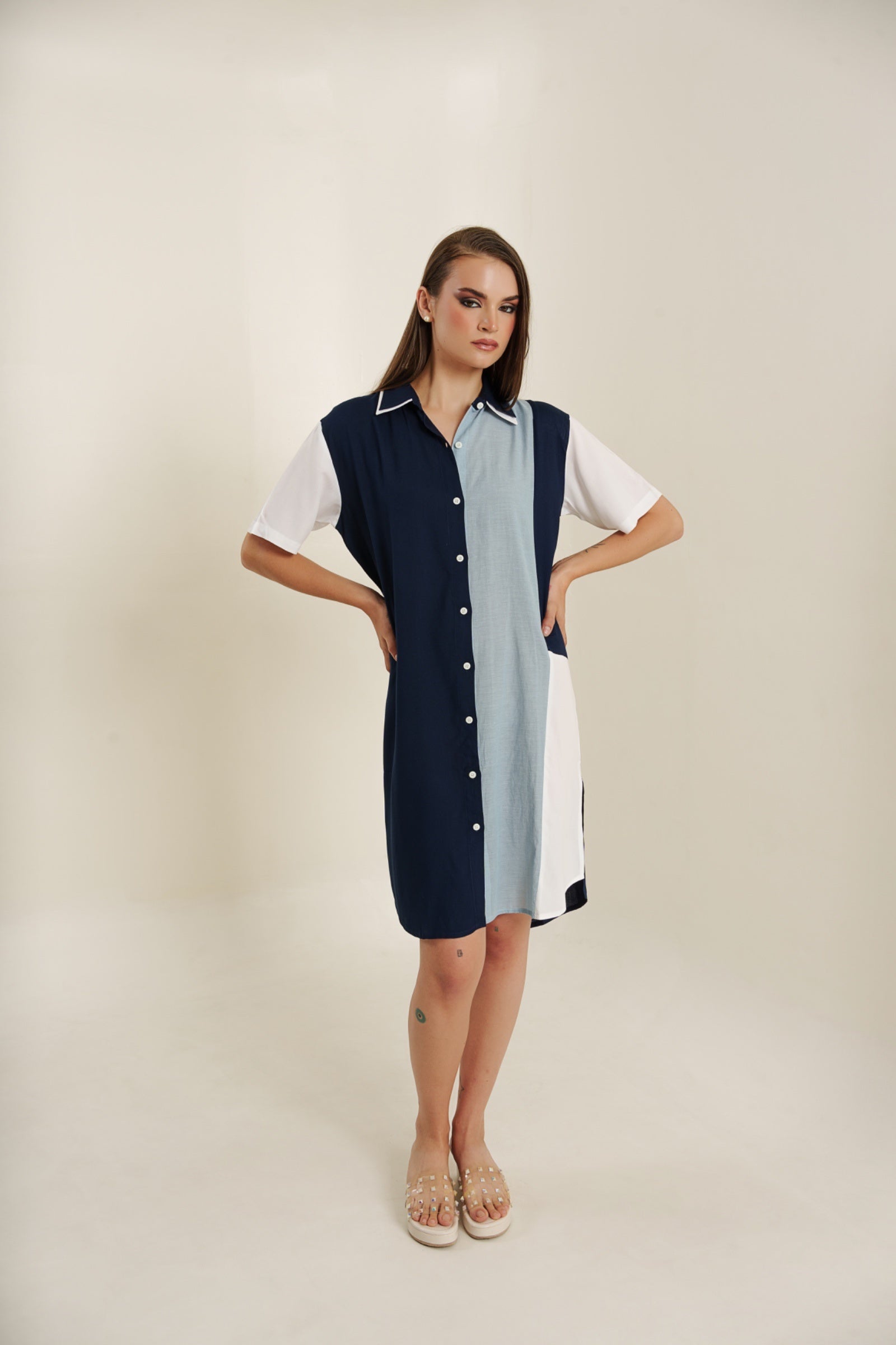 Split Hue tunic dress