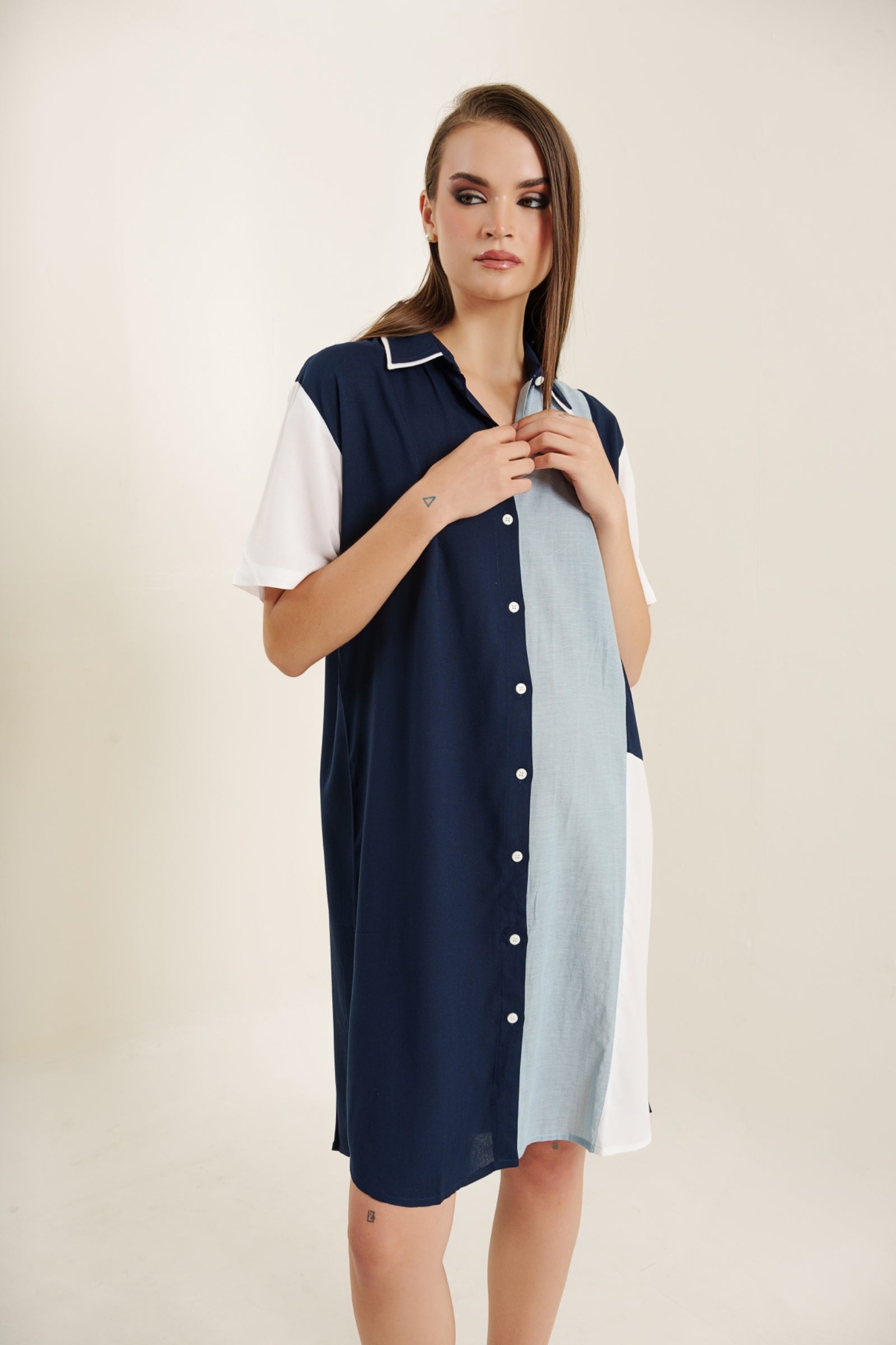 Split Hue tunic dress