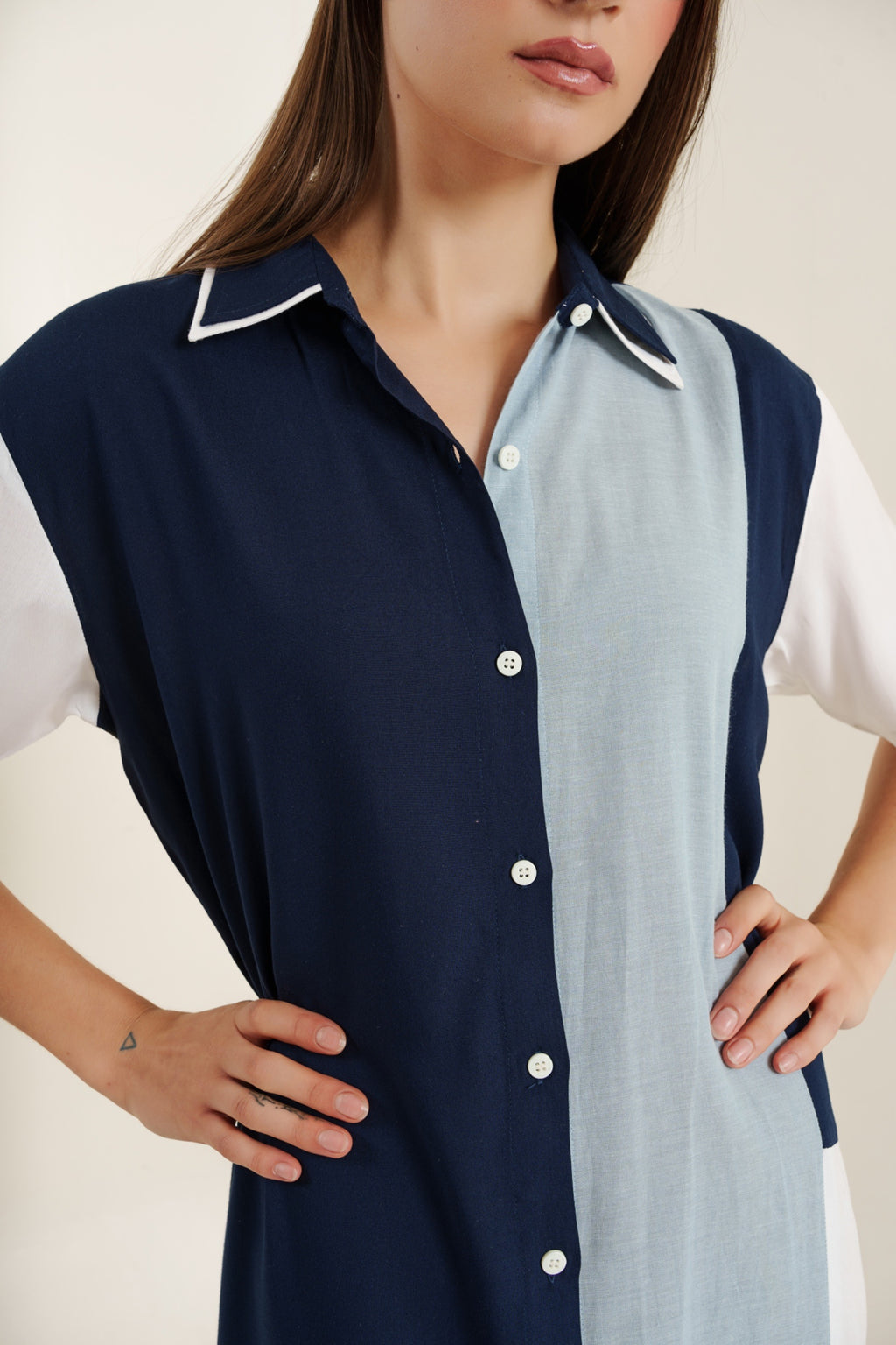 Split Hue tunic dress