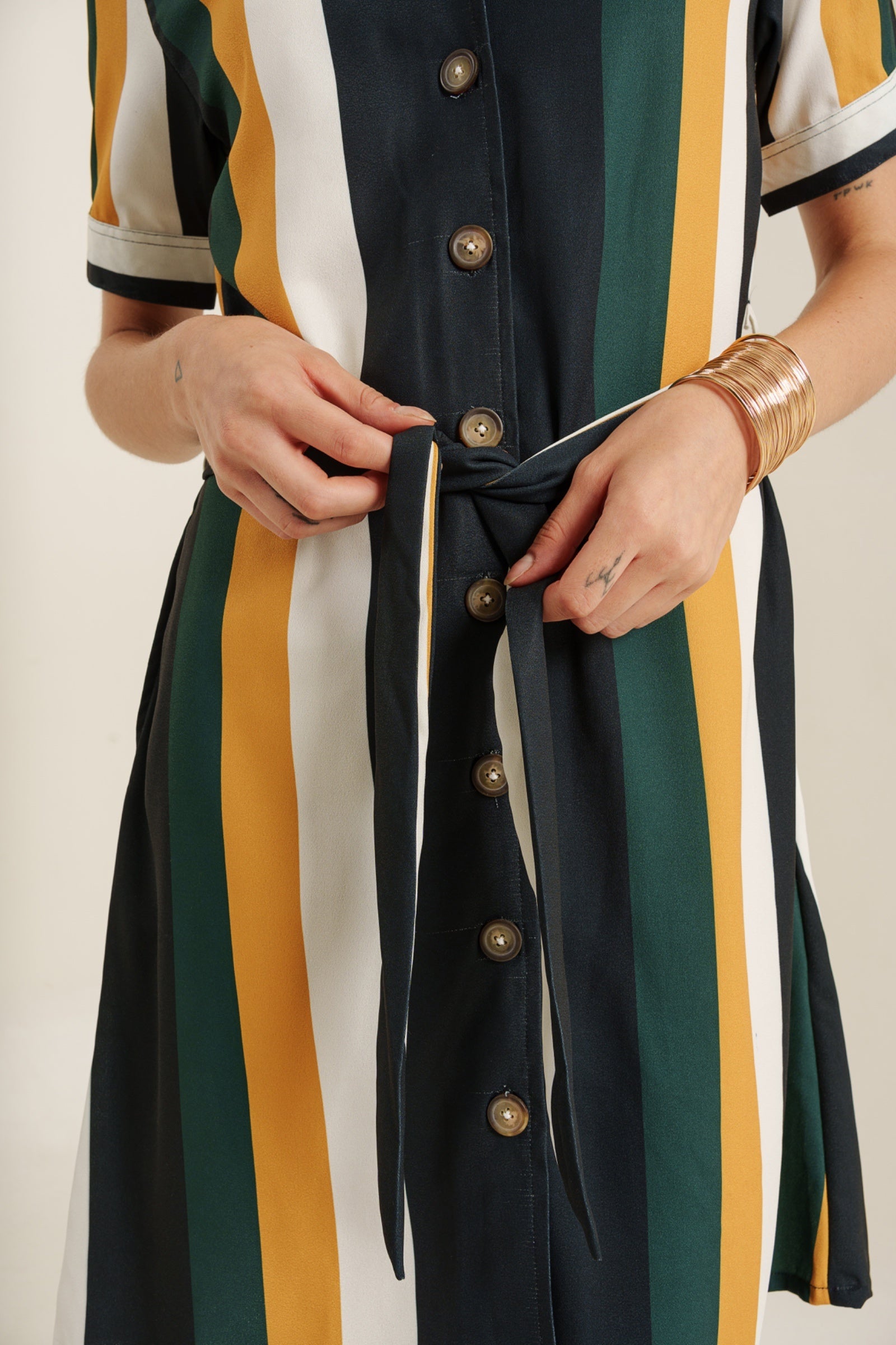 Retro colorblock dress