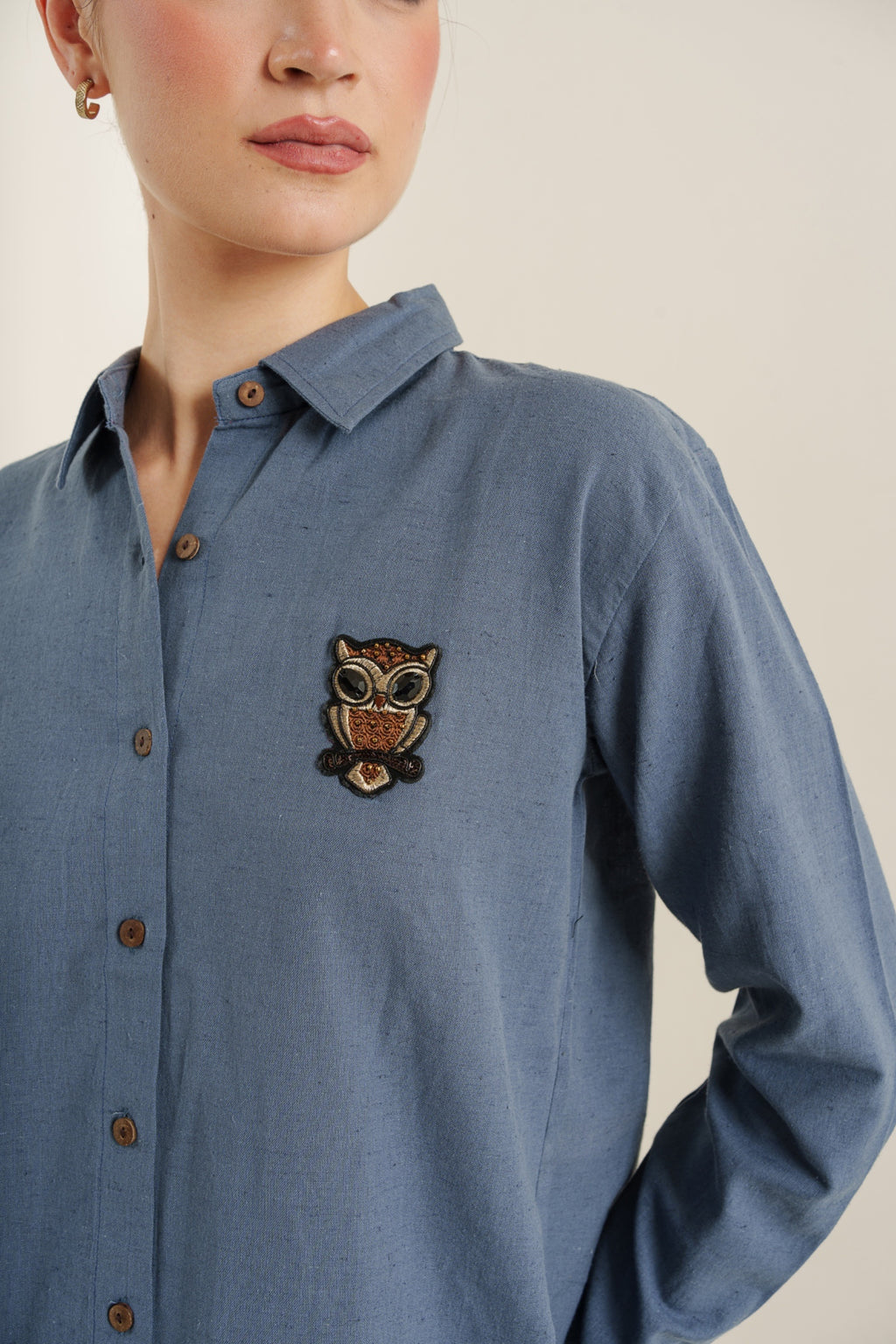 Whimsical owl shirt