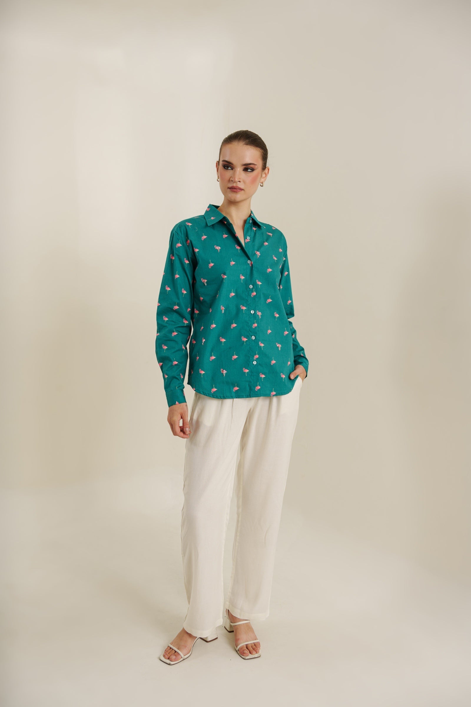 Gulaabi flock shirt