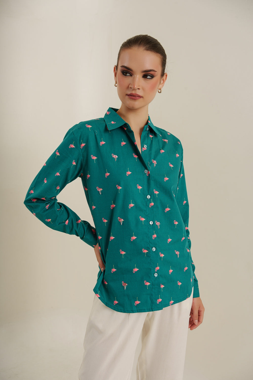 Gulaabi flock shirt