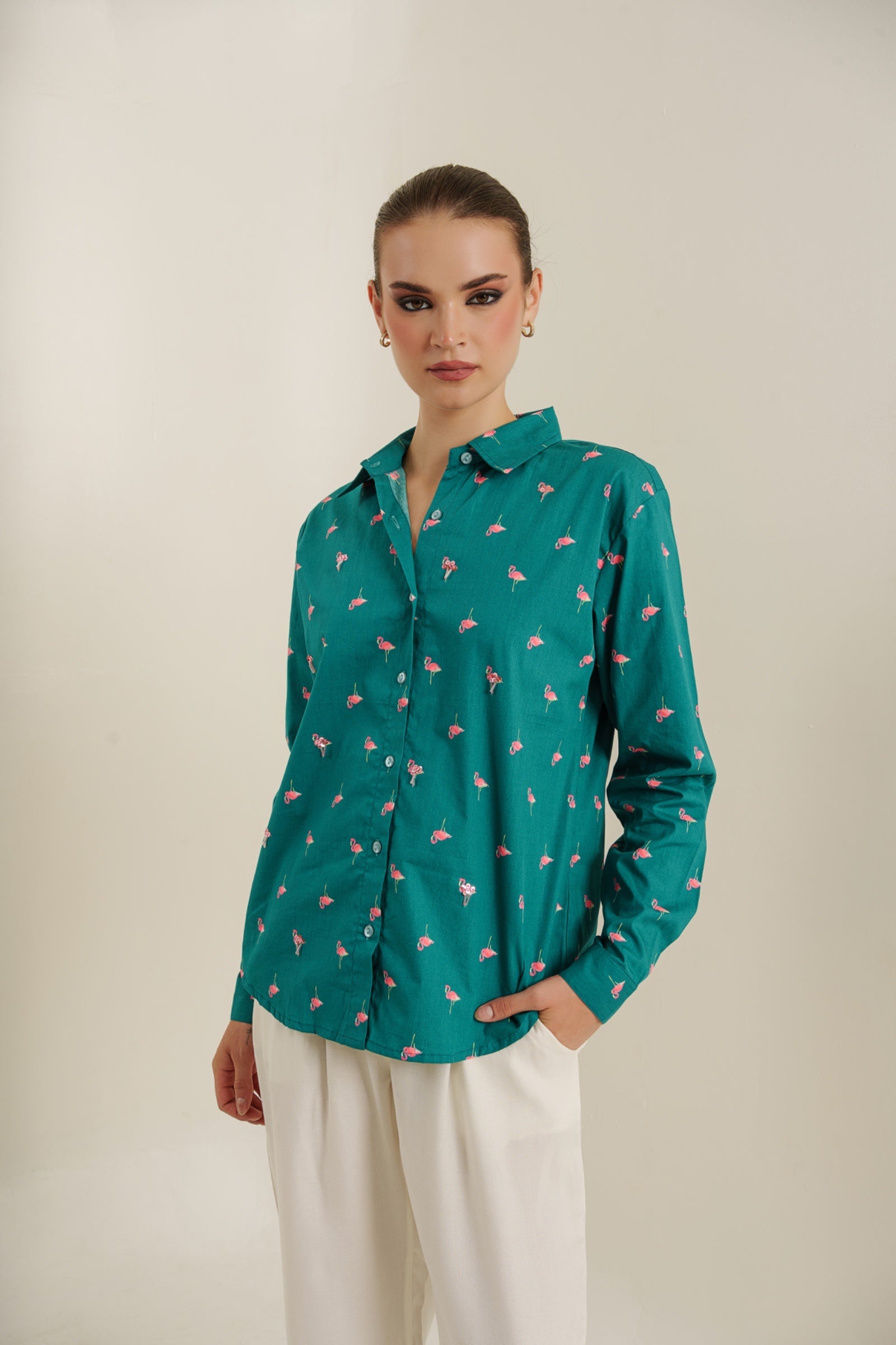 Gulaabi flock shirt