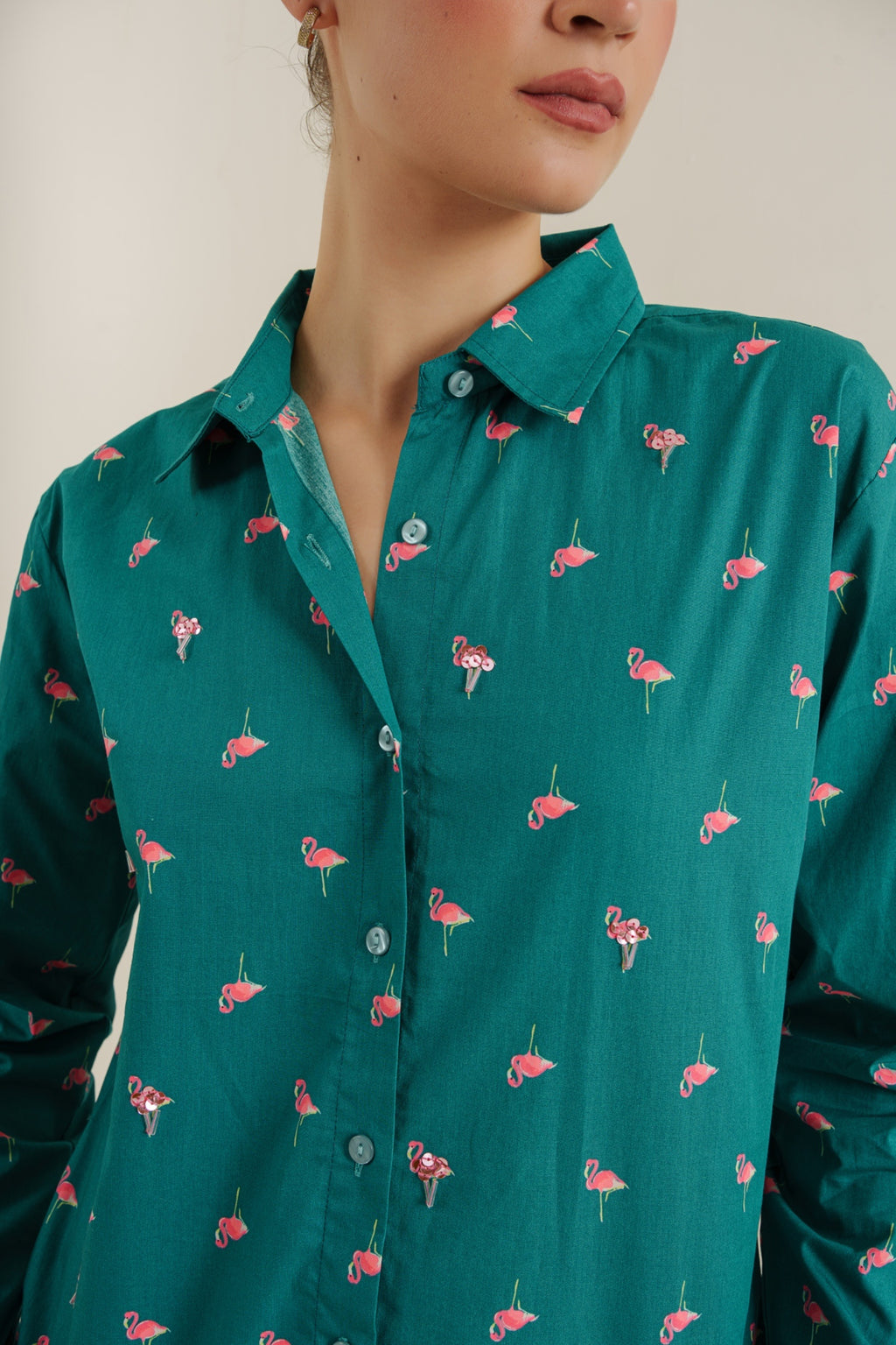 Gulaabi flock shirt