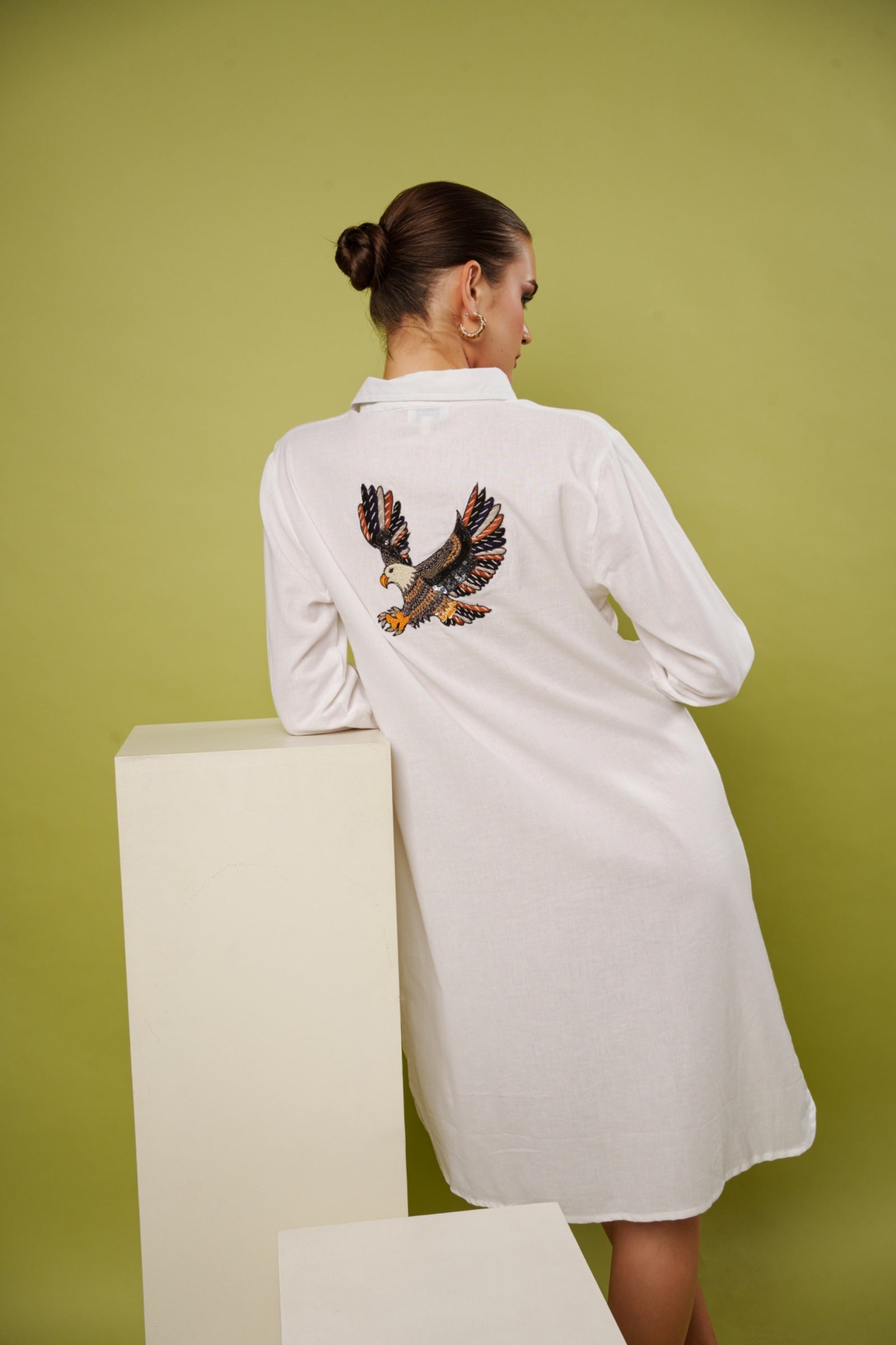 Soaring spirit shirt dress