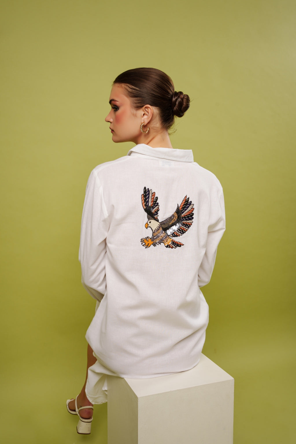 Soaring spirit shirt dress