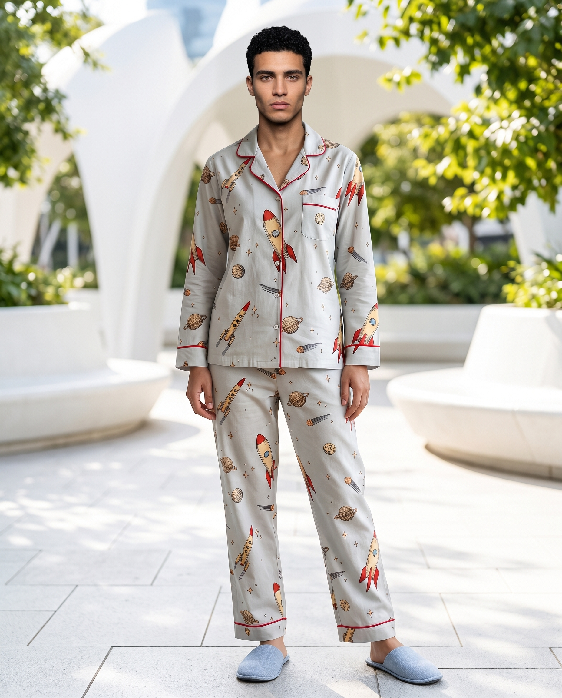 Cosmic Rocket Notched Collar Set