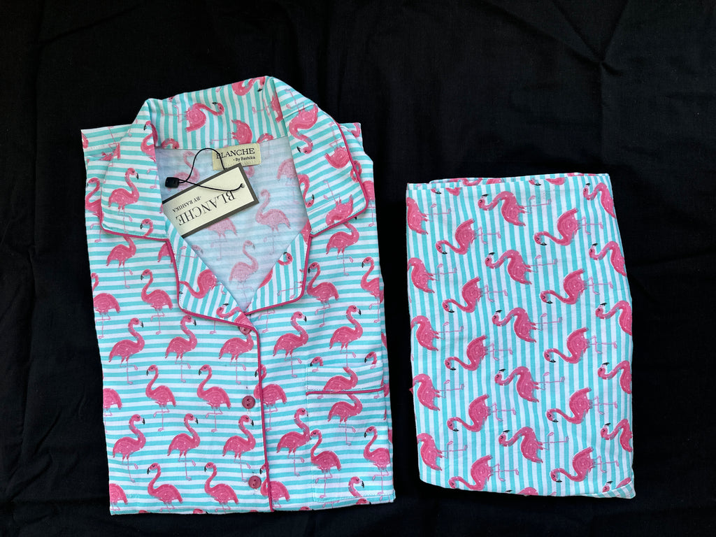 Flamingo Breeze Notched Collar Set