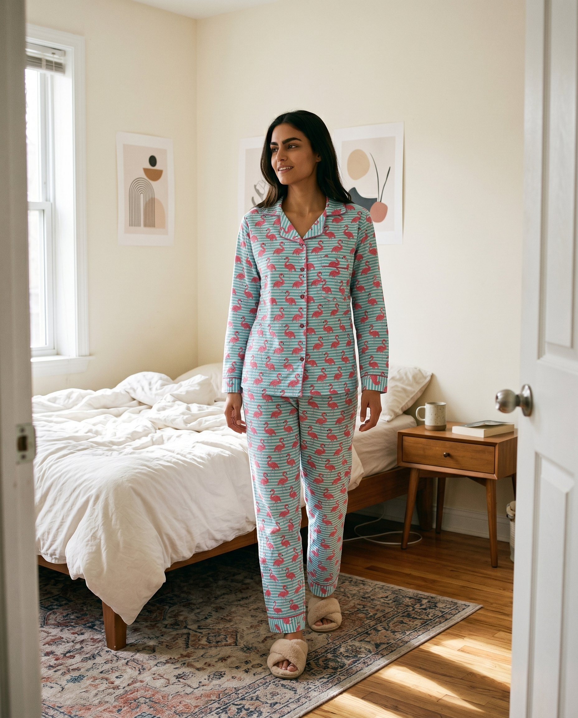 Flamingo Breeze Notched Collar Set