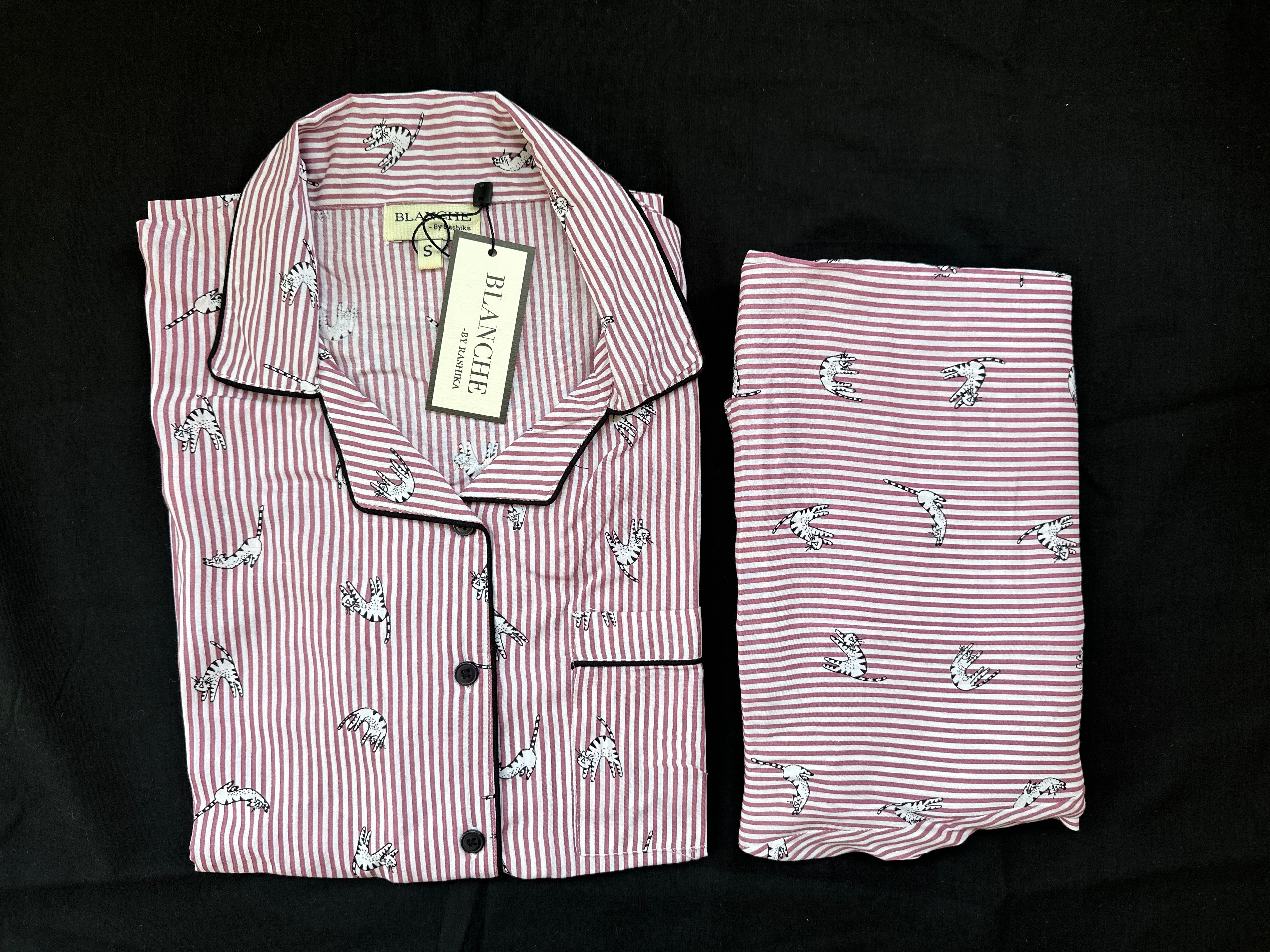 Blush Cat Notched Collar Set