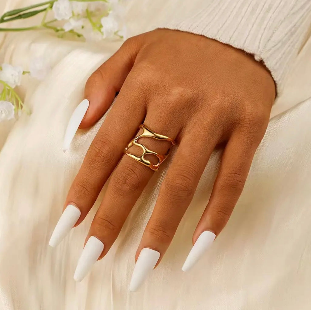 Aurelia Flow Open Ring