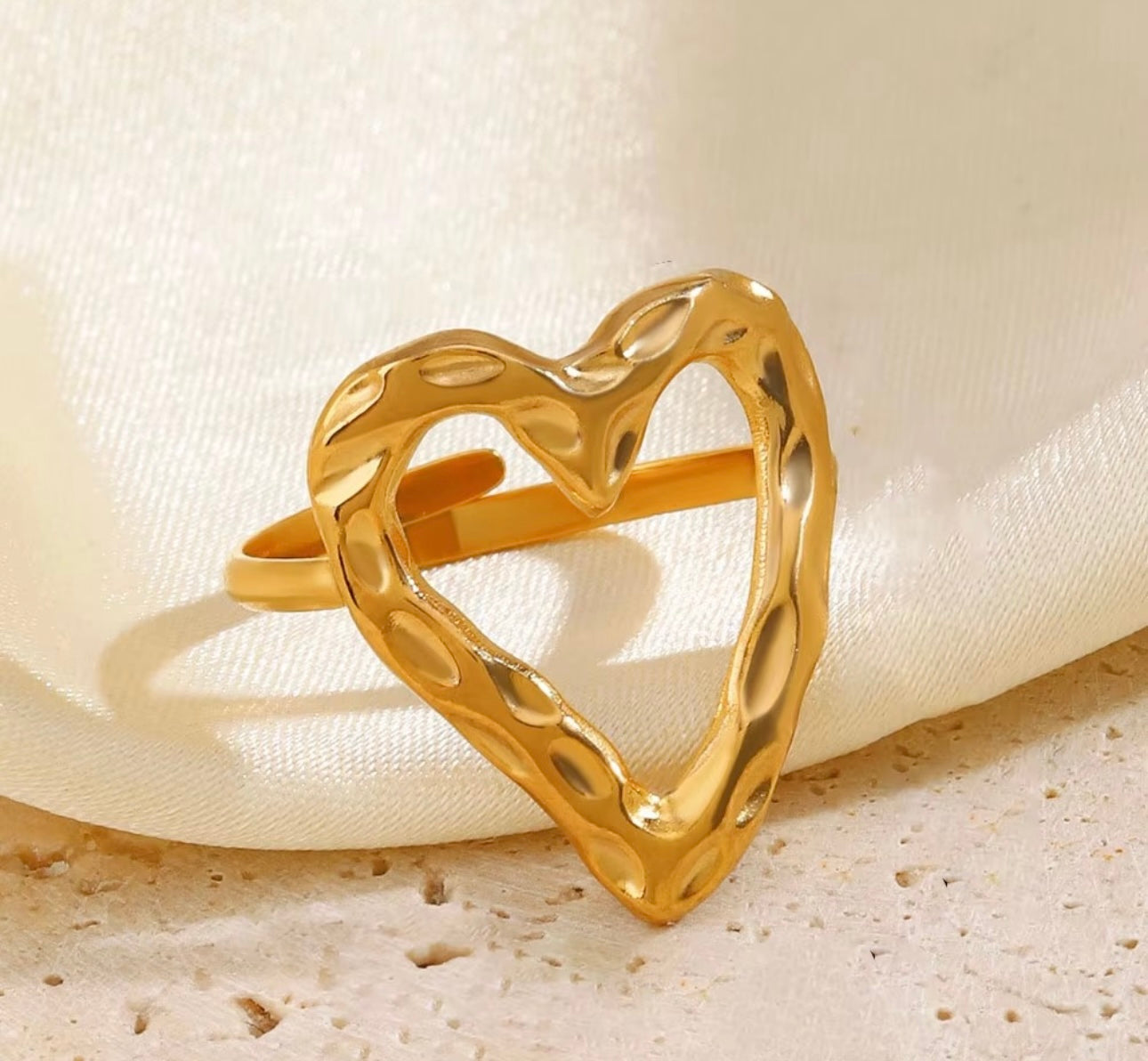 Eros Open Heart Cuff Ring
