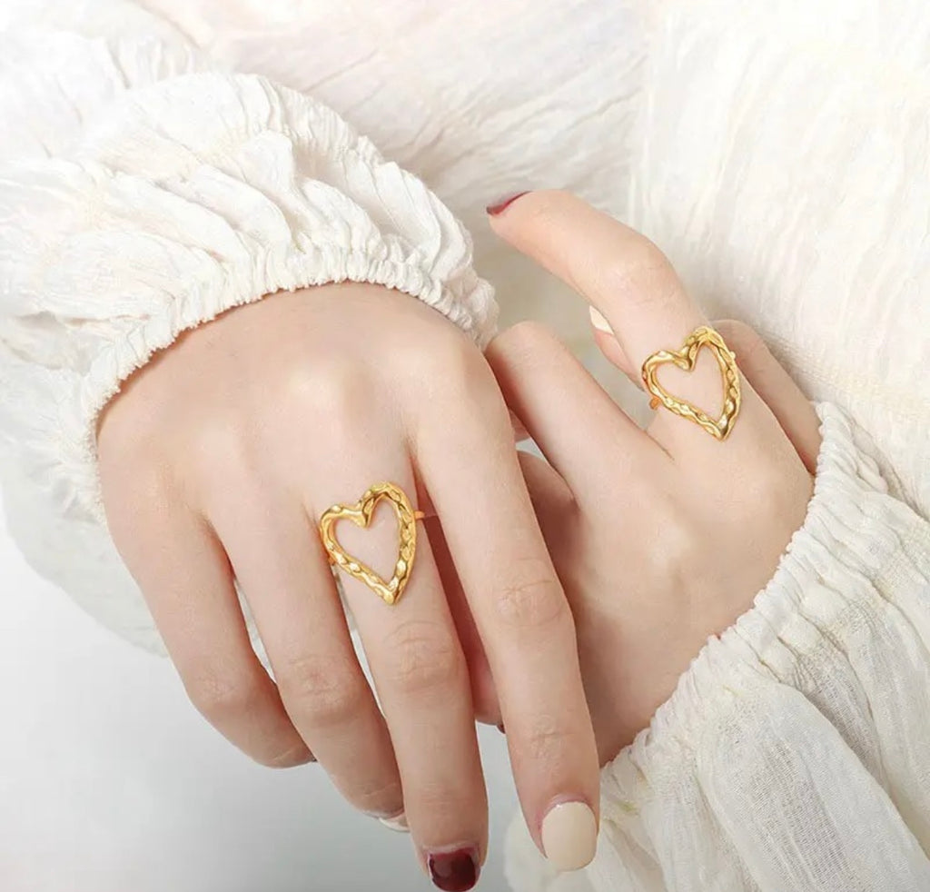 Eros Open Heart Cuff Ring