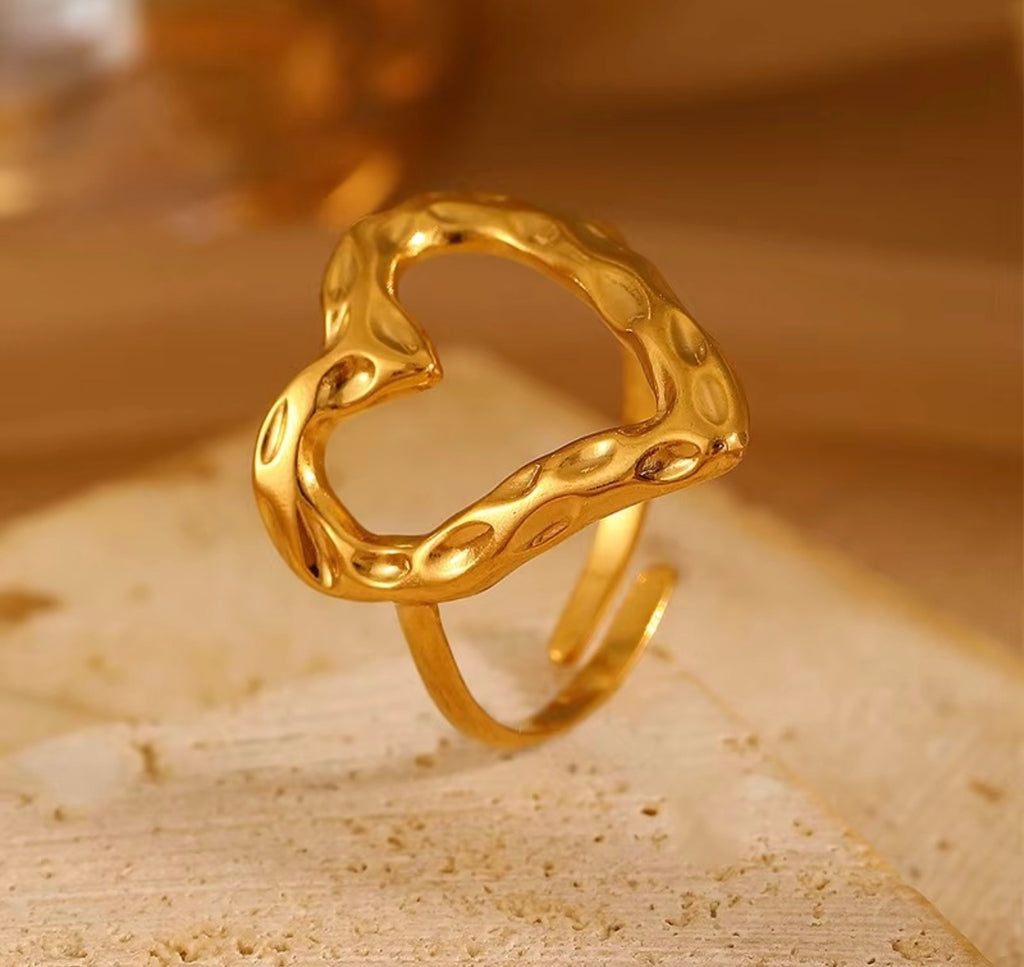 Eros Open Heart Cuff Ring