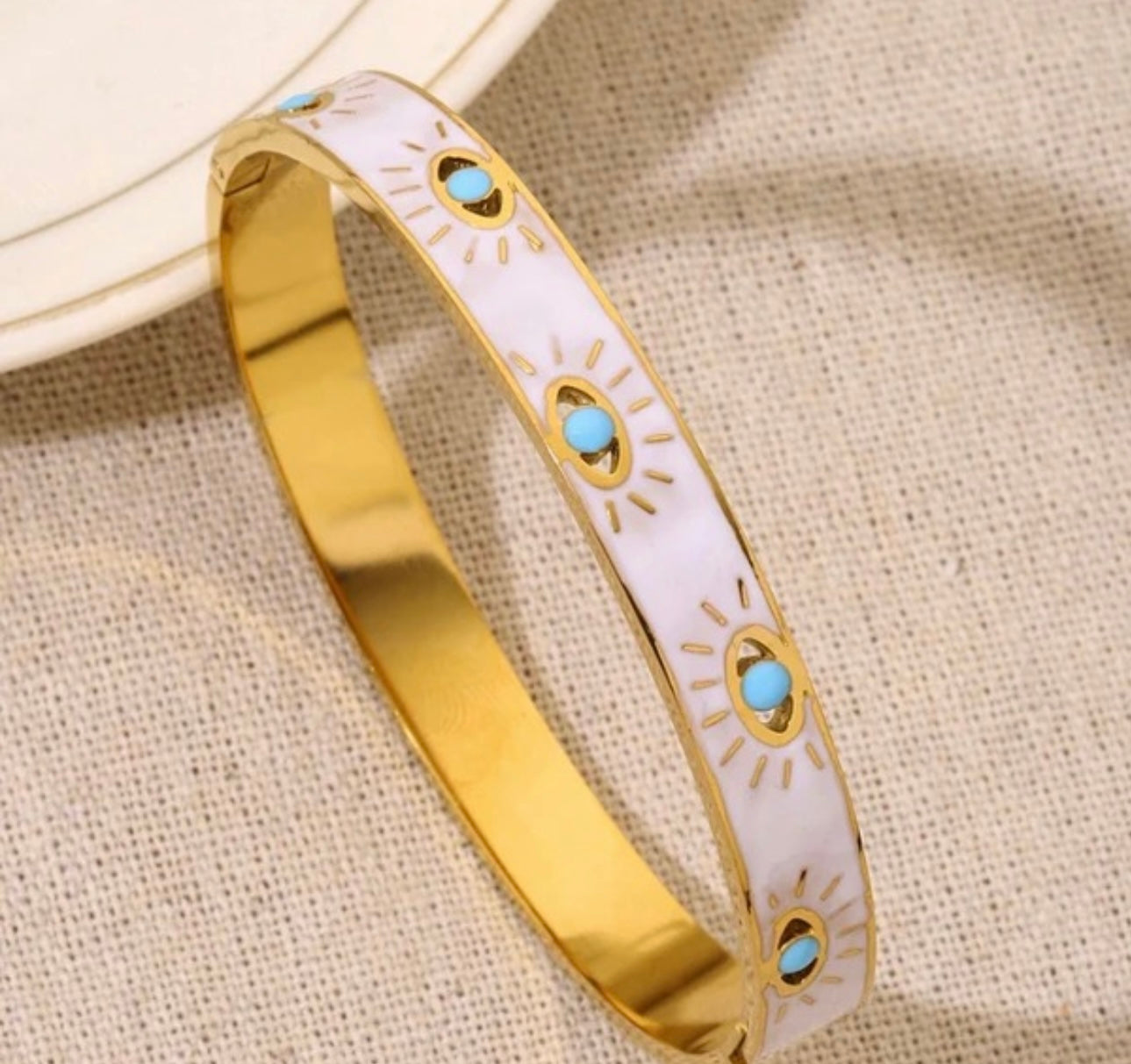 Solara Sunbiurst Enamel Earrings