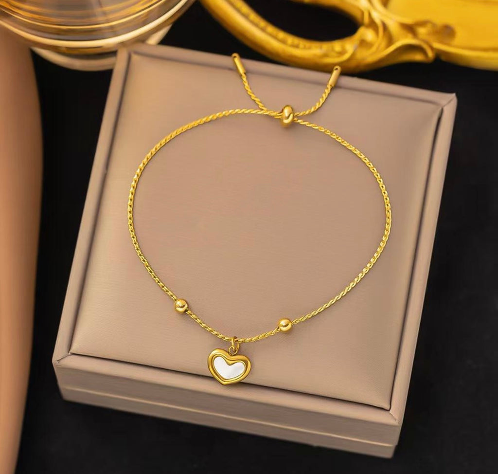 Juliet Heart Slider Bracelet