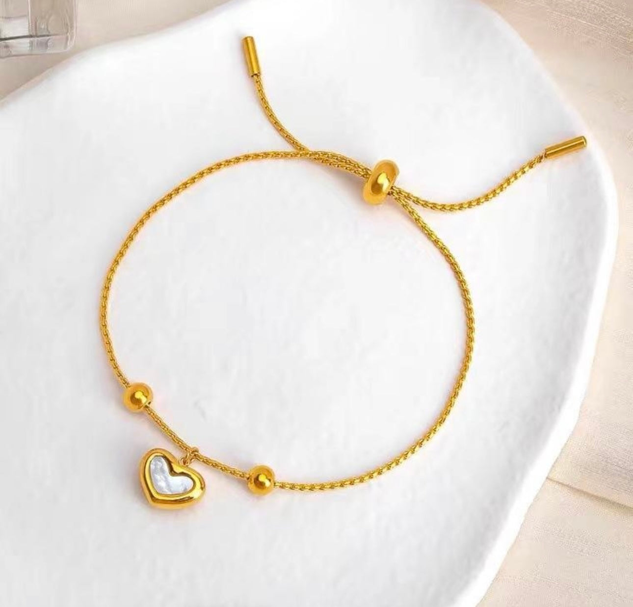Juliet Heart Slider Bracelet