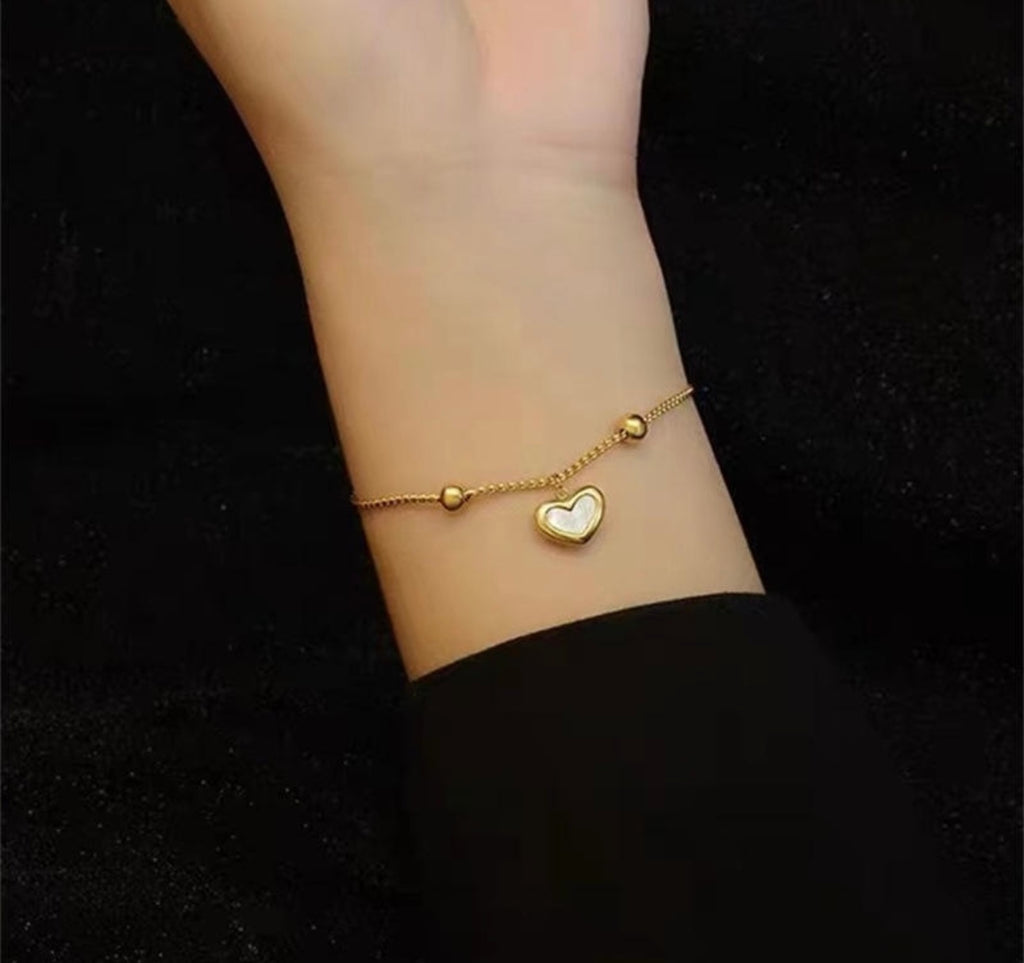 Juliet Heart Slider Bracelet