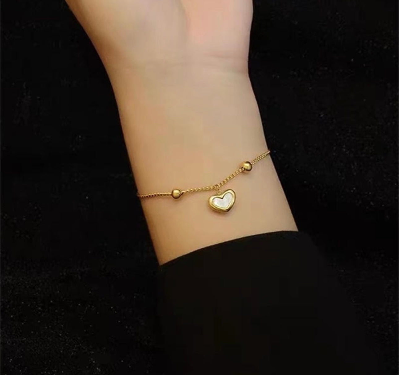 Juliet Heart Slider Bracelet