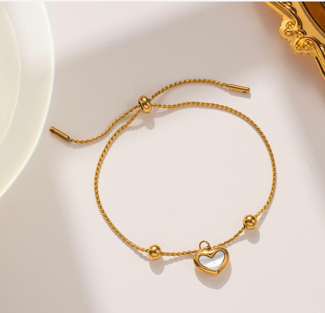 Juliet Heart Slider Bracelet
