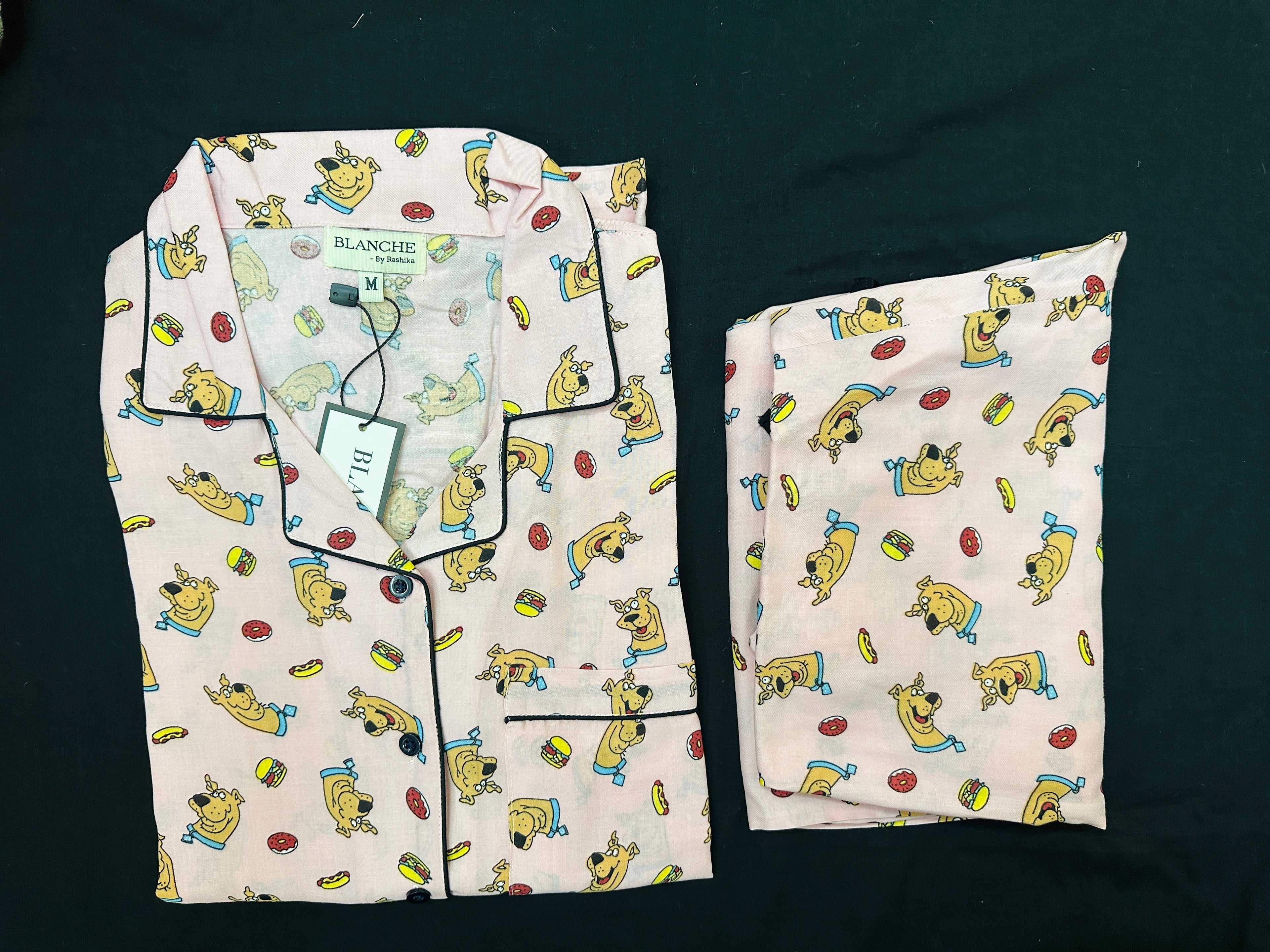 Scooby-Doo Print Notched Collar Set