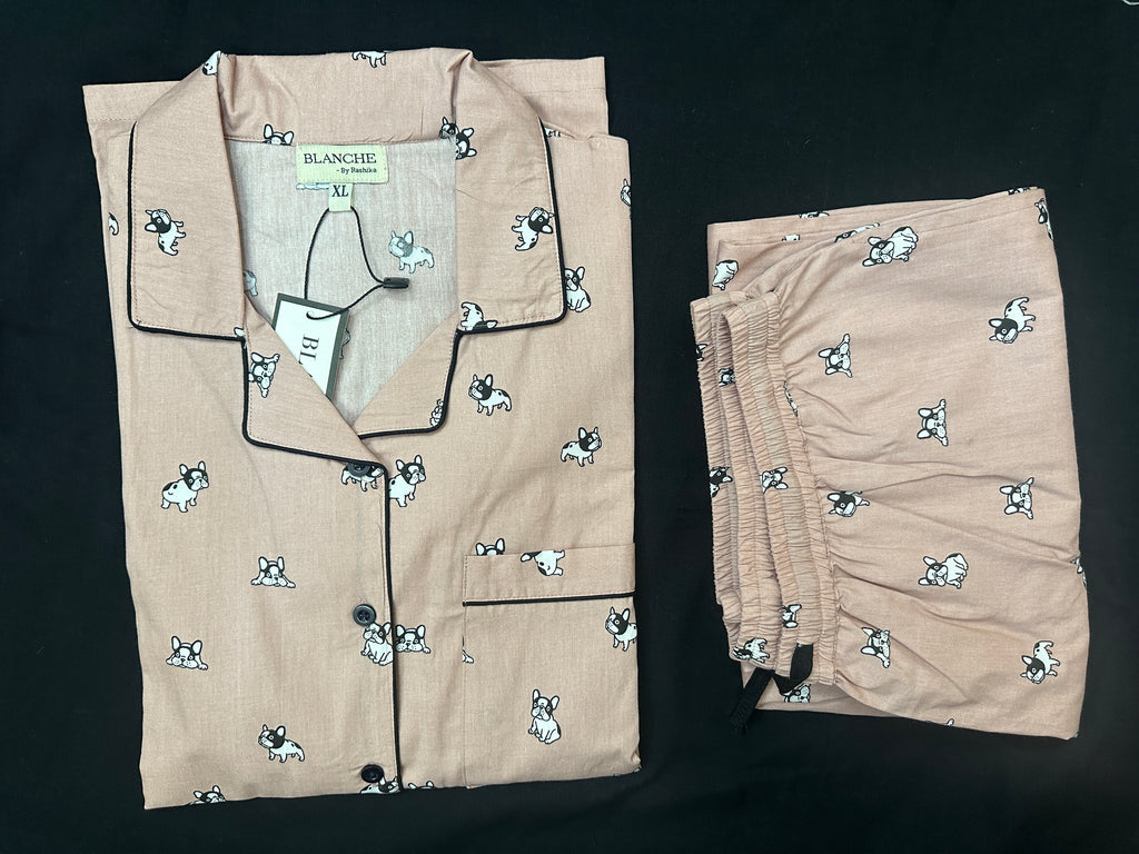 Frenchie Love Notched Collar Set