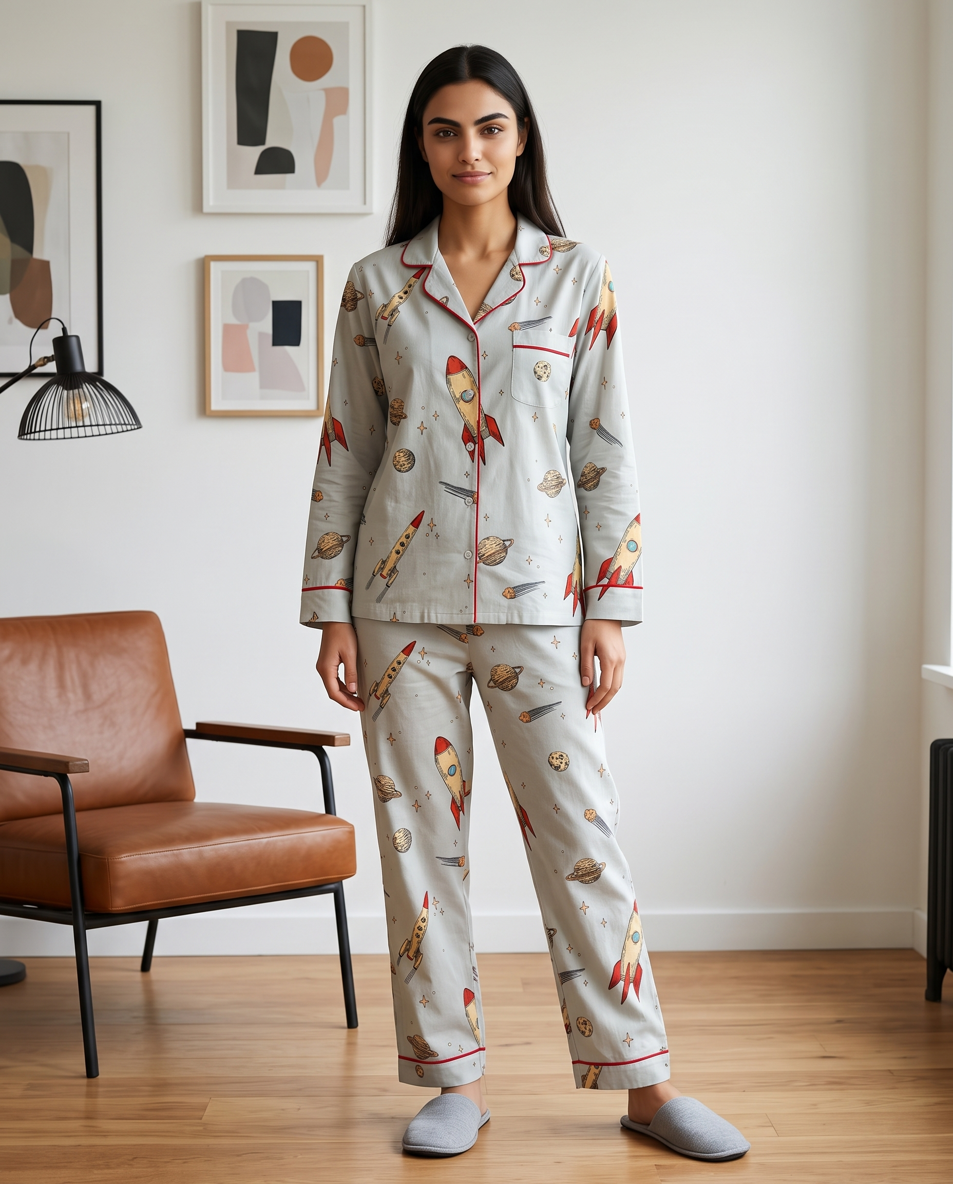 Cosmic Rocket Notched Collar Set