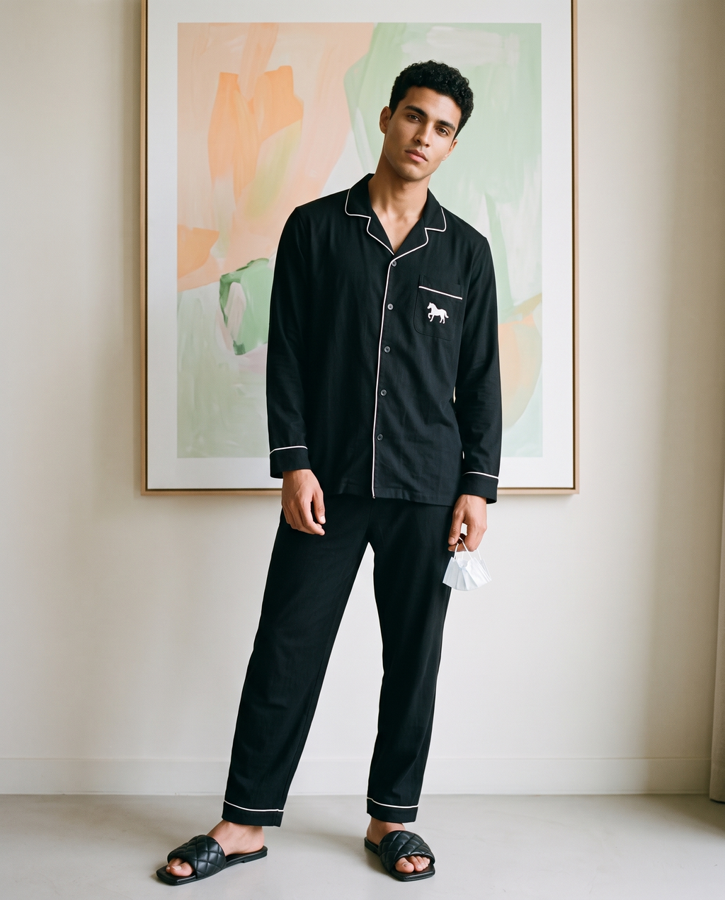 Nocturne Piping  Notched Collar Set